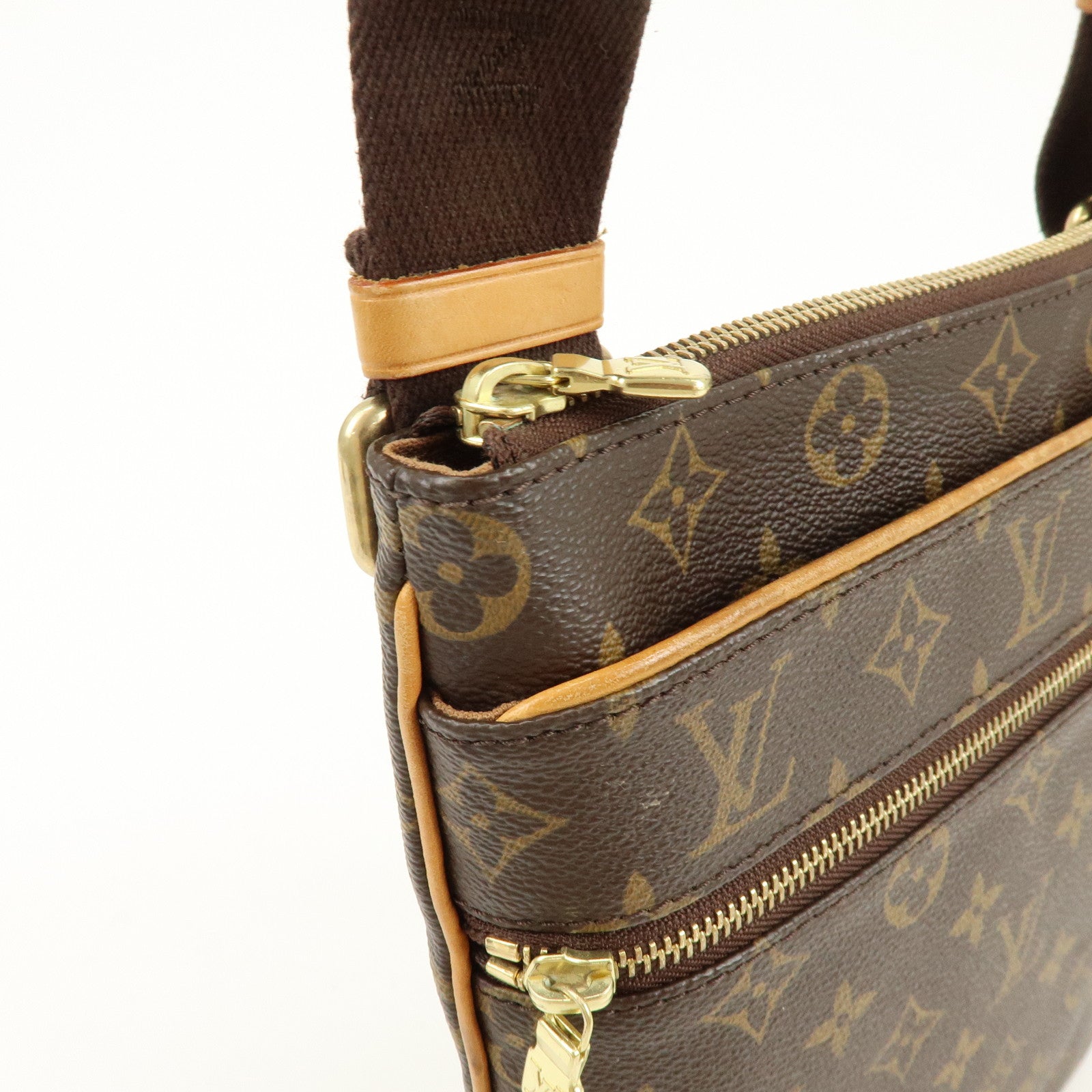 Louis Vuitton Monogram Pochette Valmy Shoulder Bag Brown M40524