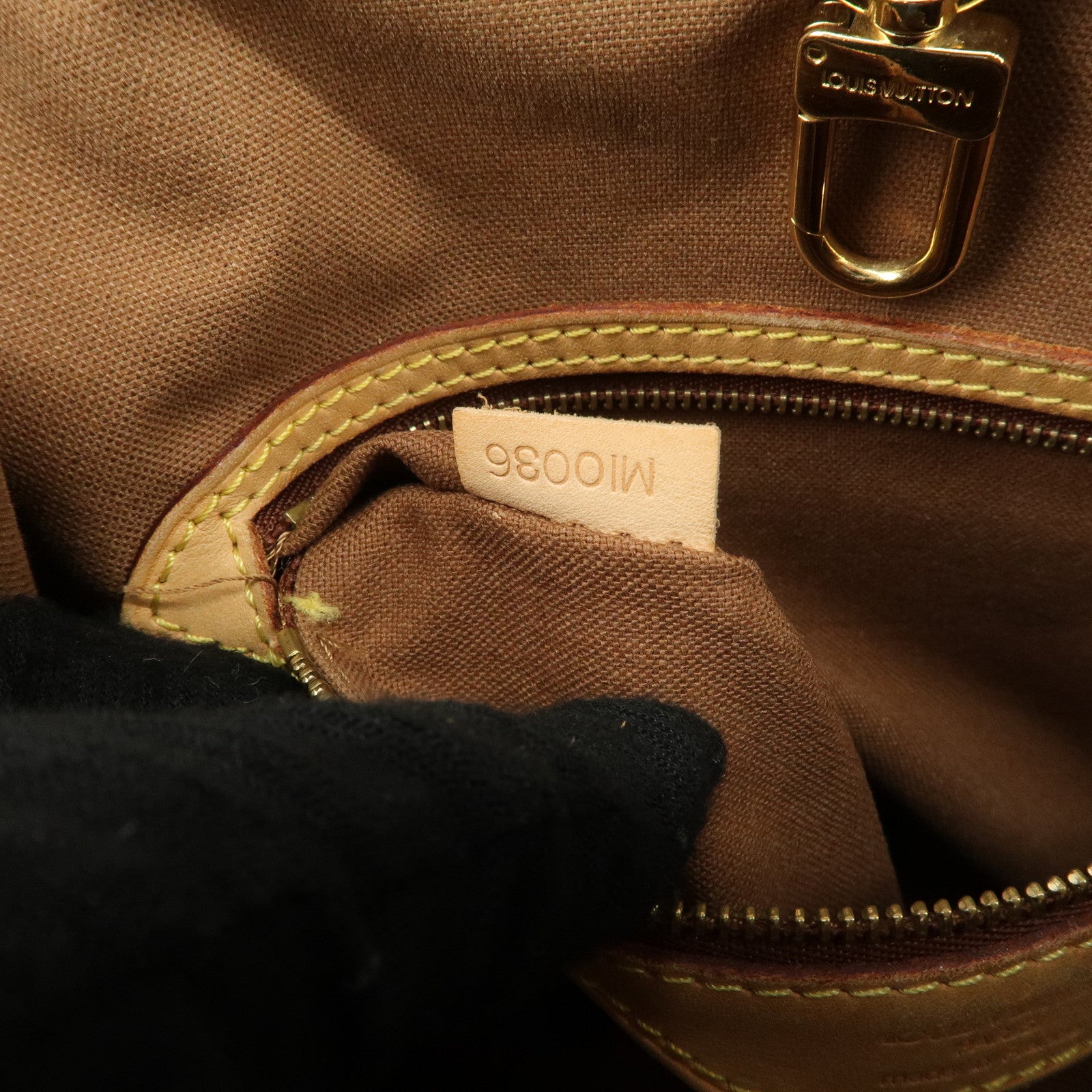 Louis Vuitton Monogram Batignolles Vertical Tote Bag Brown M51153 Used