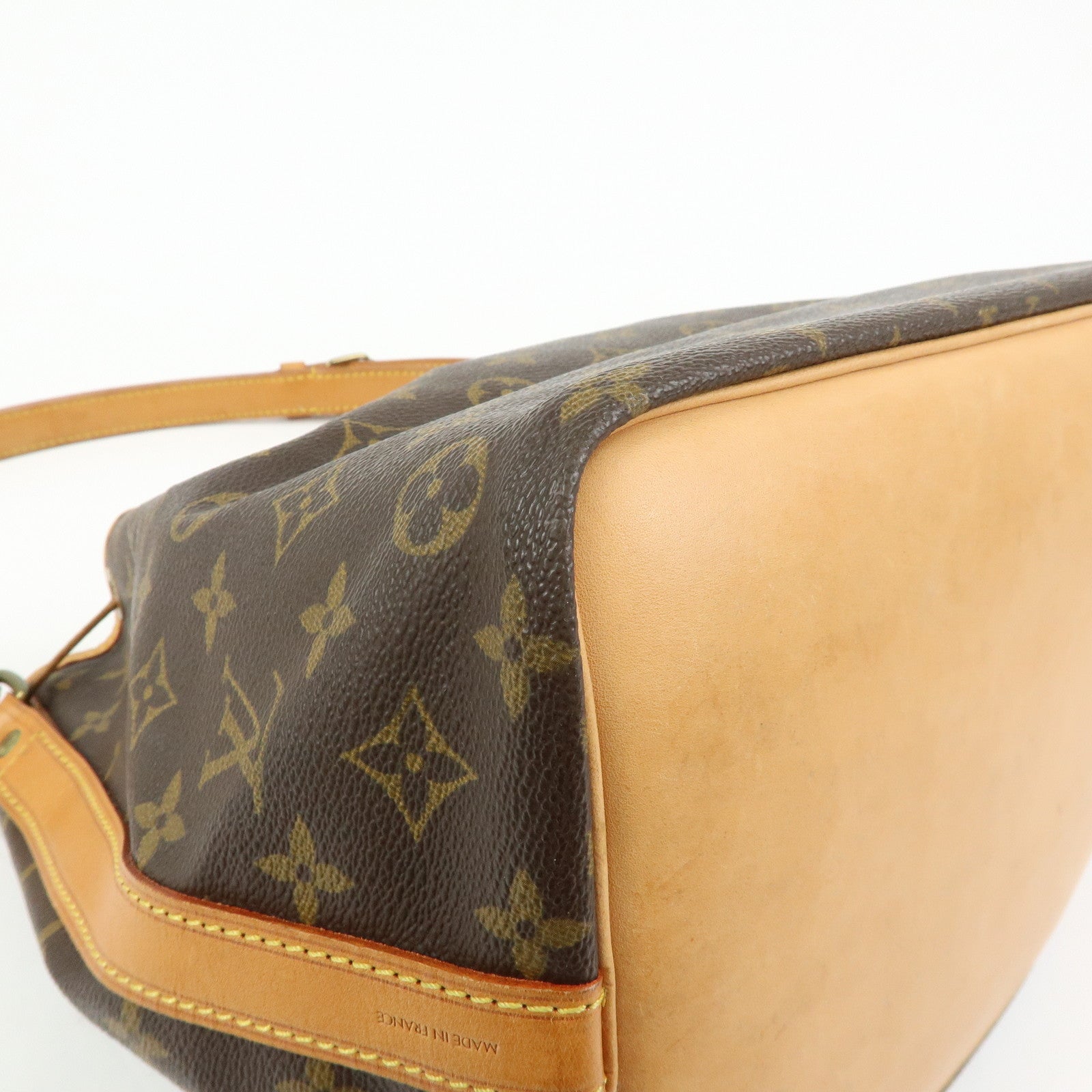 Louis Vuitton Monogram Petit Noe Shoulder Bag Brown M42226