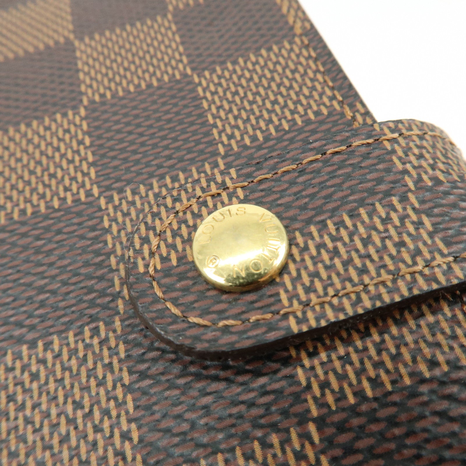 Louis Vuitton Damier Agenda PM Planner Cover Brown R20700