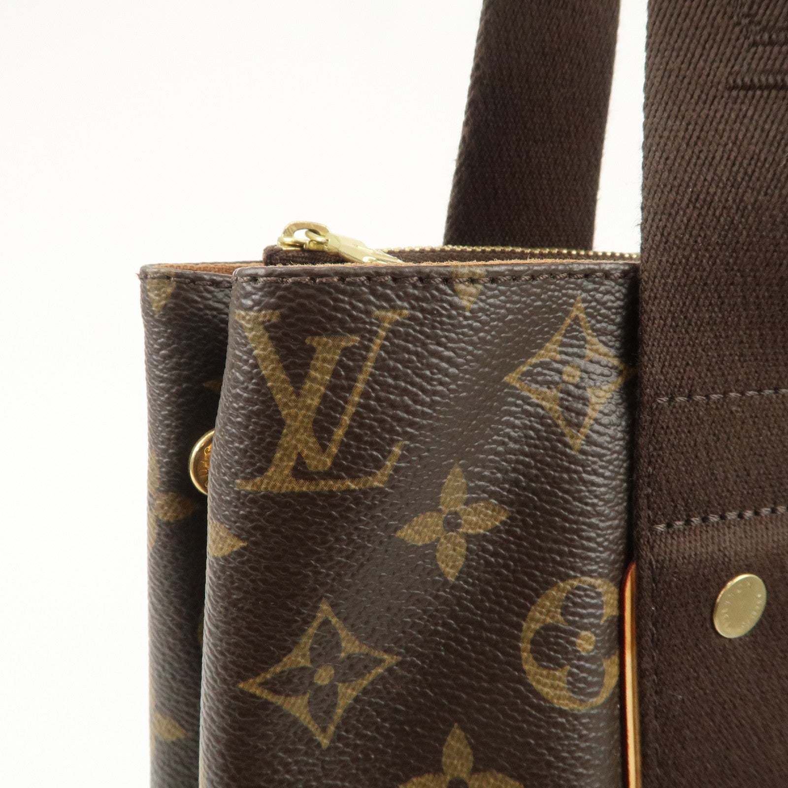 Louis Vuitton Monogram Cabas Beaubourg Tote Bag Brown M53013