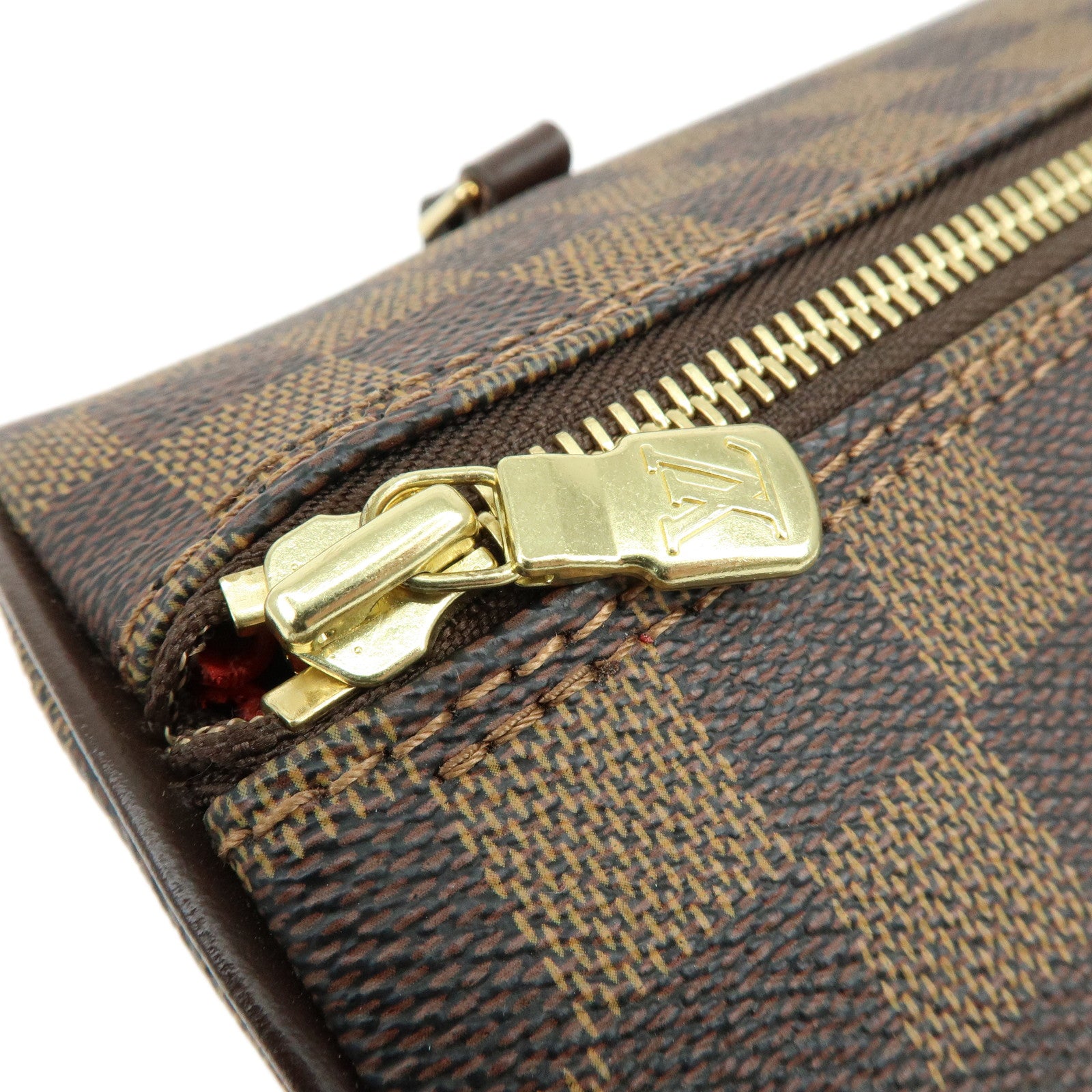 Louis Vuitton Damier Ebene Papillon 30 Hand Bag Brown N51303
