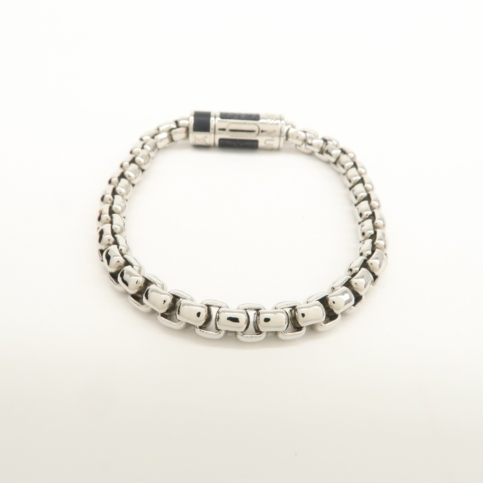 Louis Vuitton Monogram Eclips Monogram Metal Chain Bracelet M62592