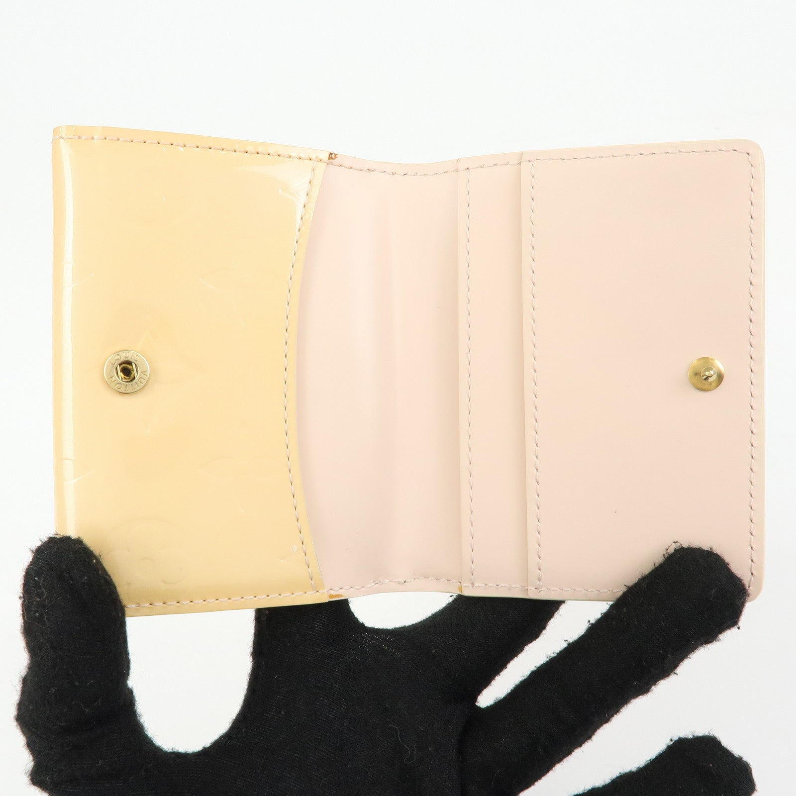 Louis Vuitton Vernis Ludlow Coin Case Marshmallow Pink M91355