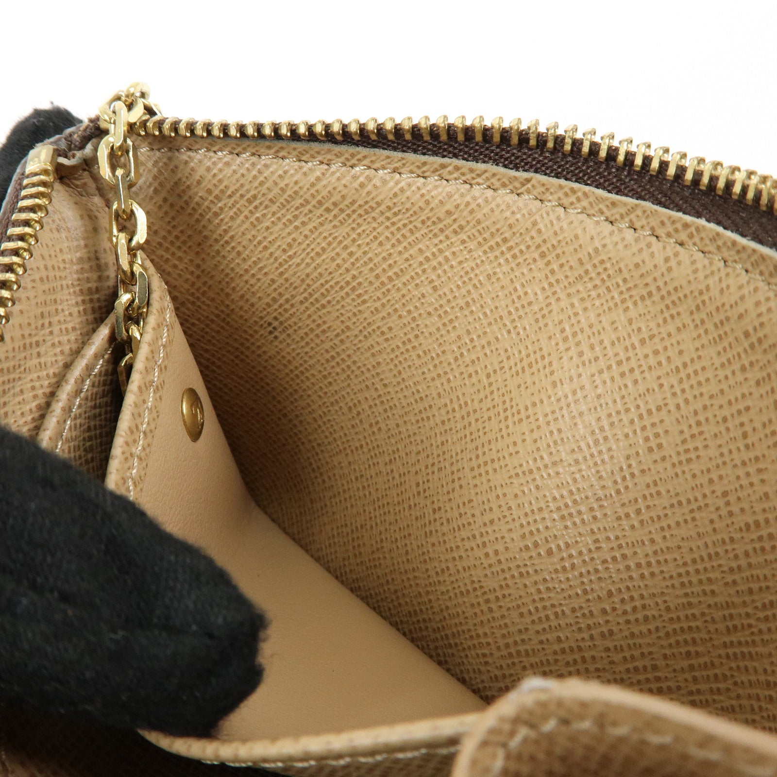 Louis Vuitton Monogram Pochette Cles Complis T&B Coin Case M58025