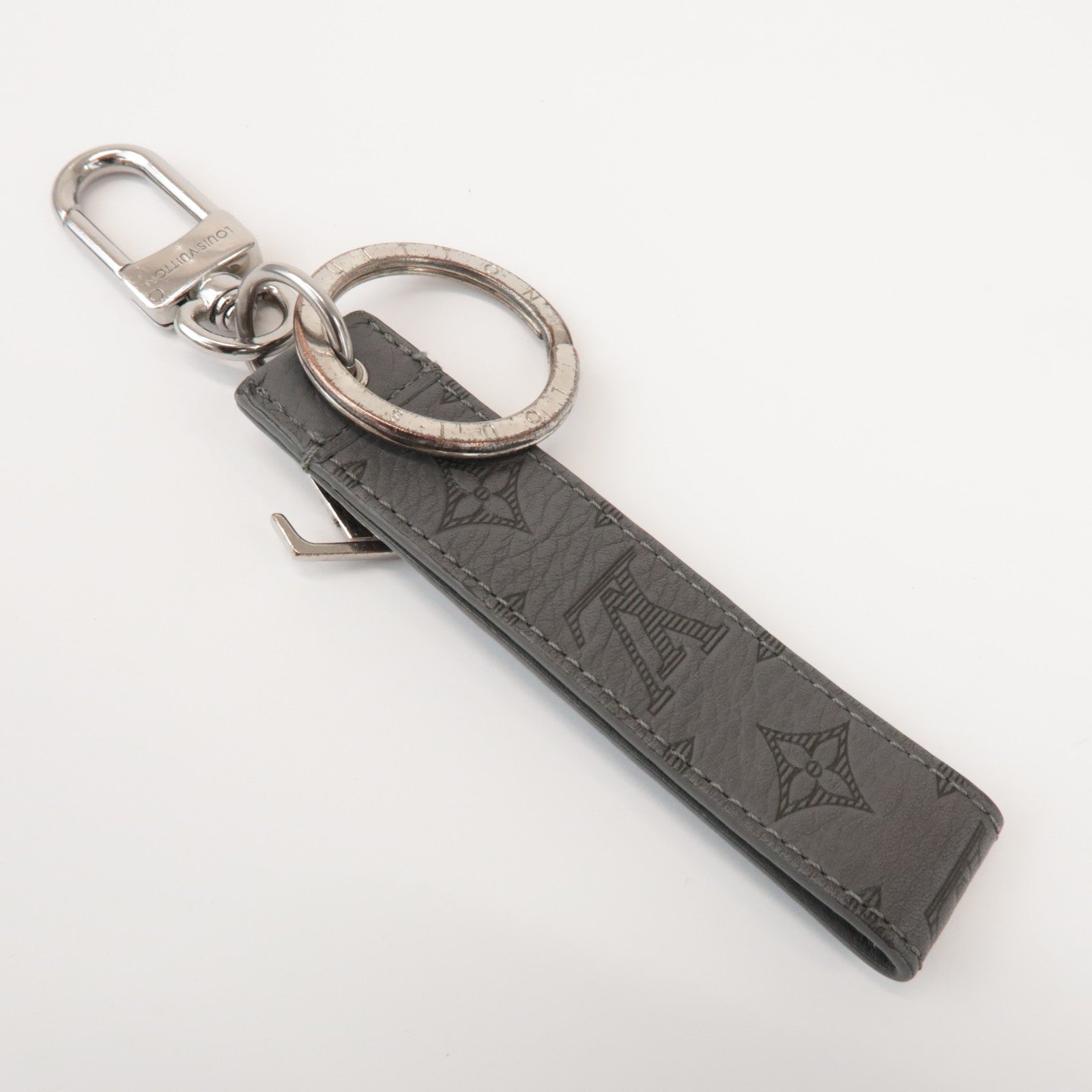 Louis Vuitton Monogram Shadow Dragonne Key Charm Key Holder M82373