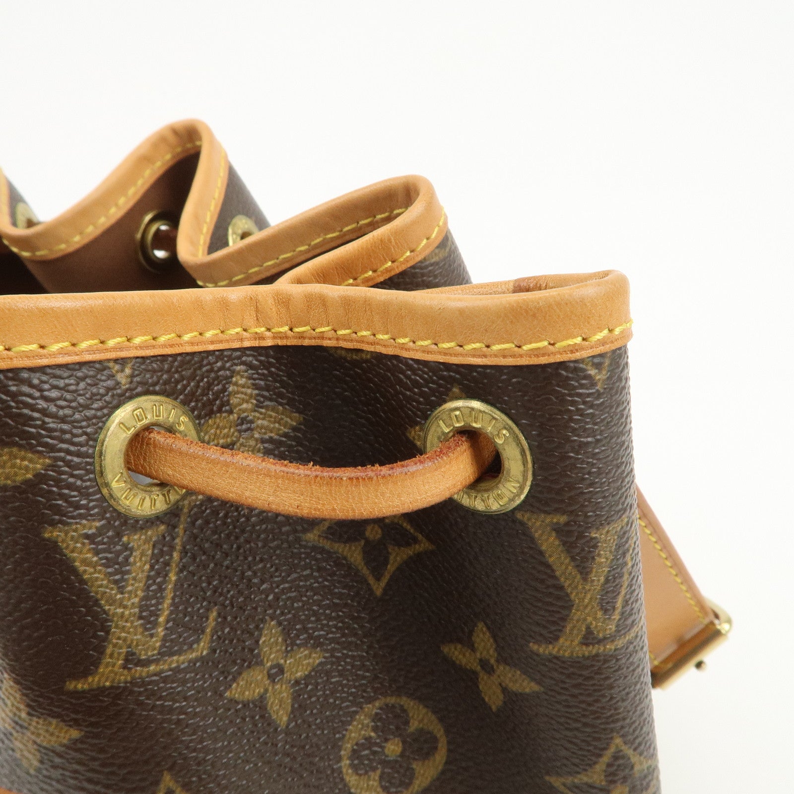 Louis Vuitton Monogram Petit Noe Shoulder Bag Brown M42226