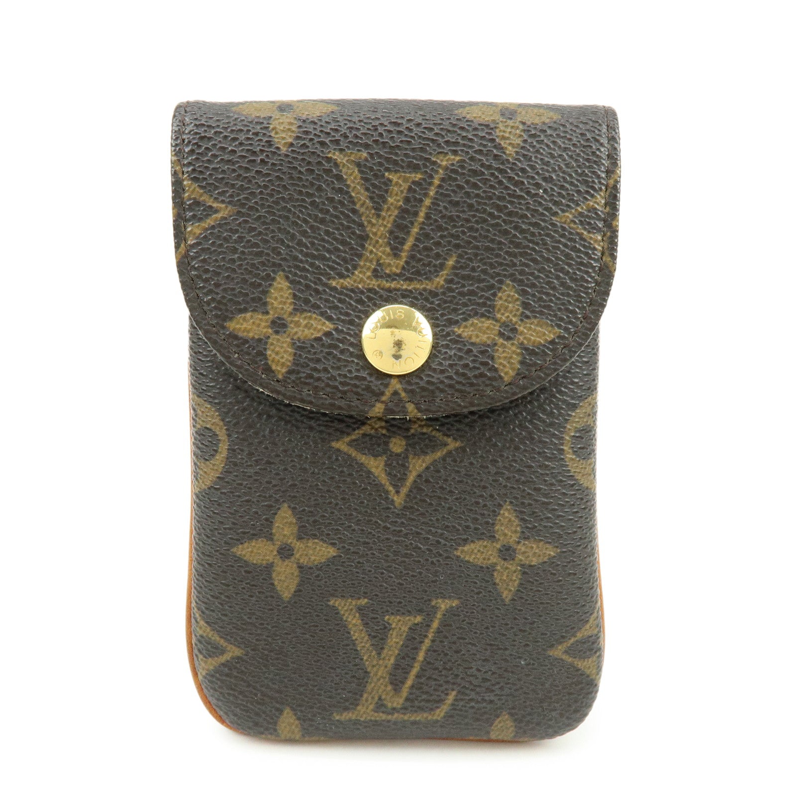 Louis Vuitton Monogram Etui Telefonne MM Phone Case Brown M66546