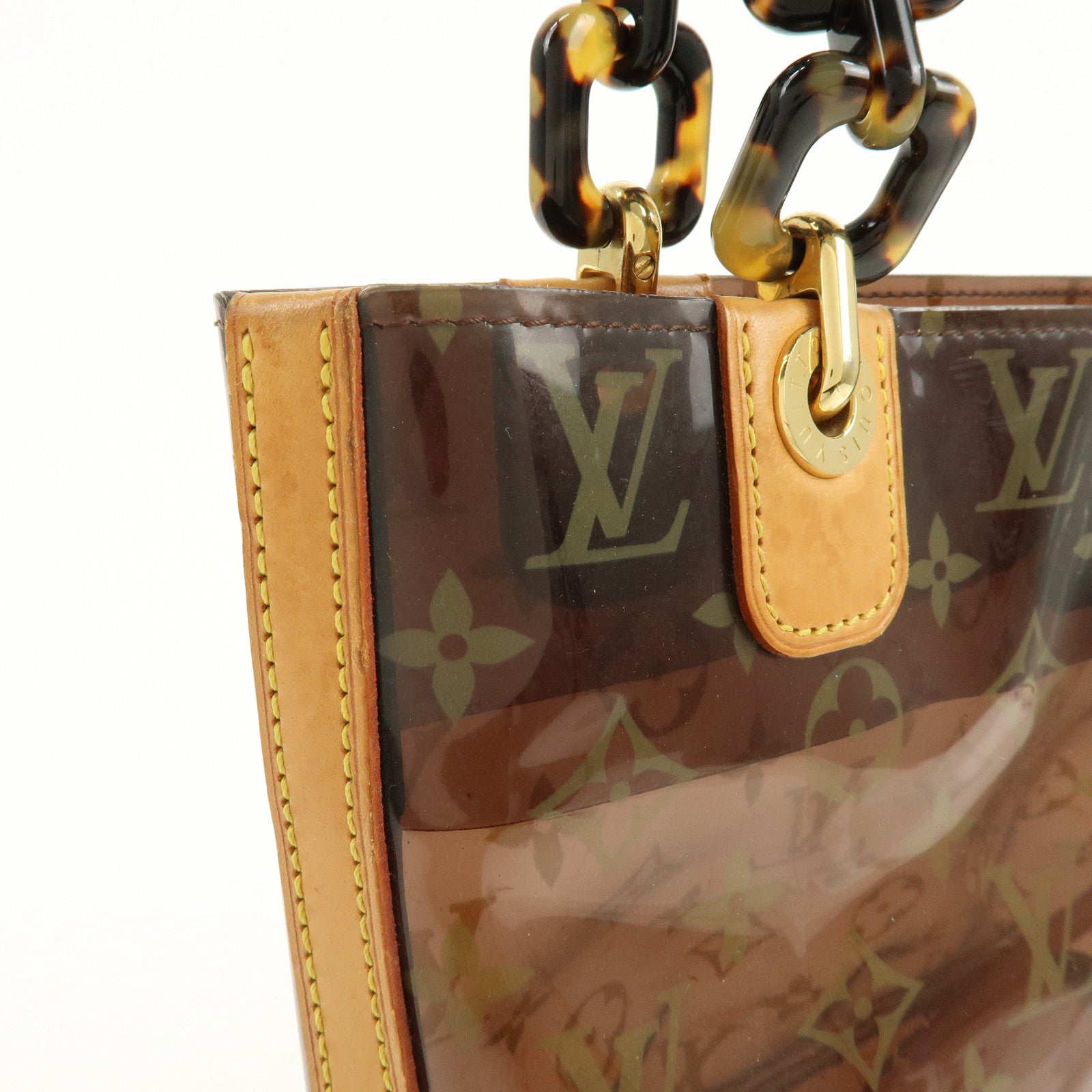 Louis Vuitton Monogram Cabas Ambre PM Tote Bag Clear Brown M92502