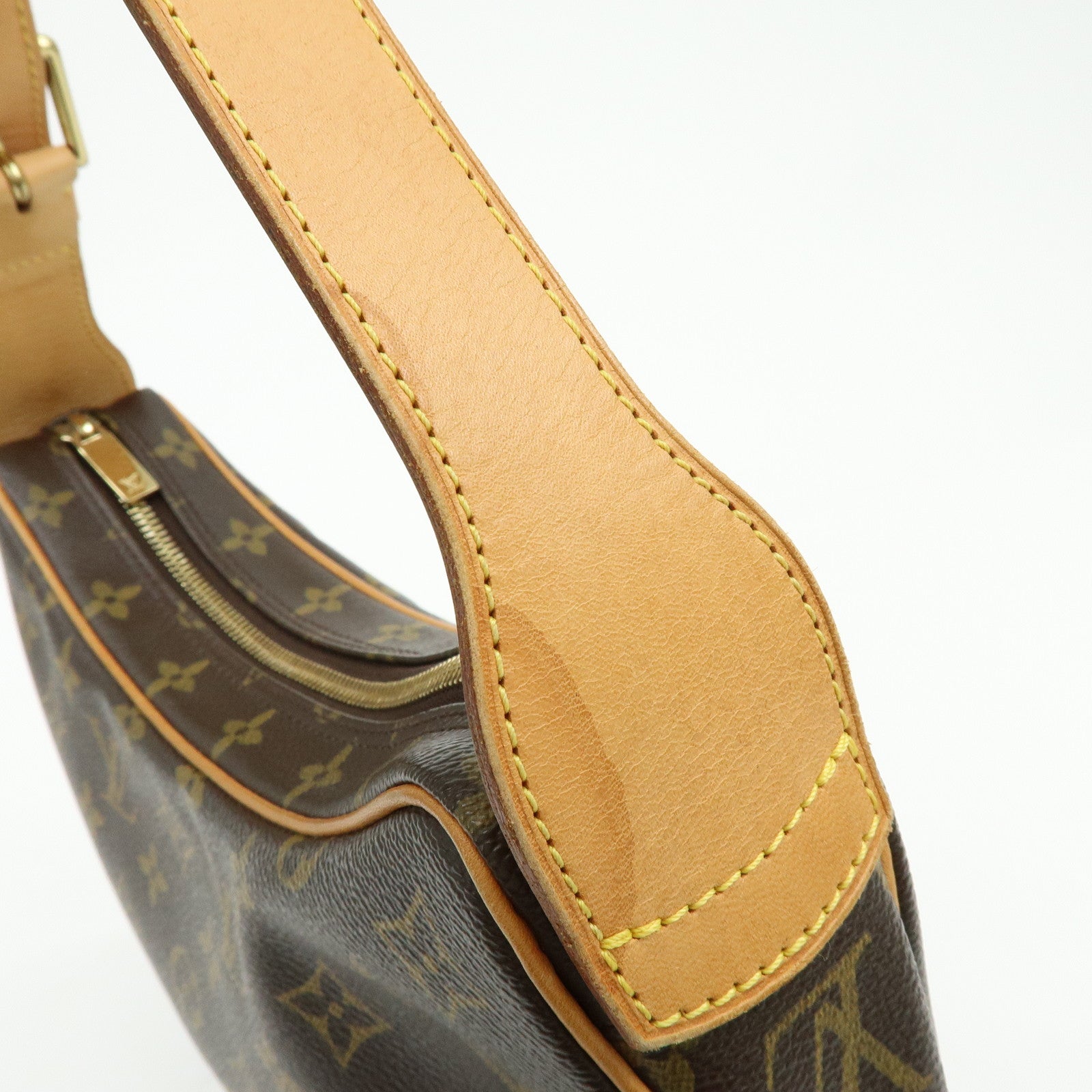 Louis Vuitton Monogram Croissant MM Shoulder Bag Brown M51512