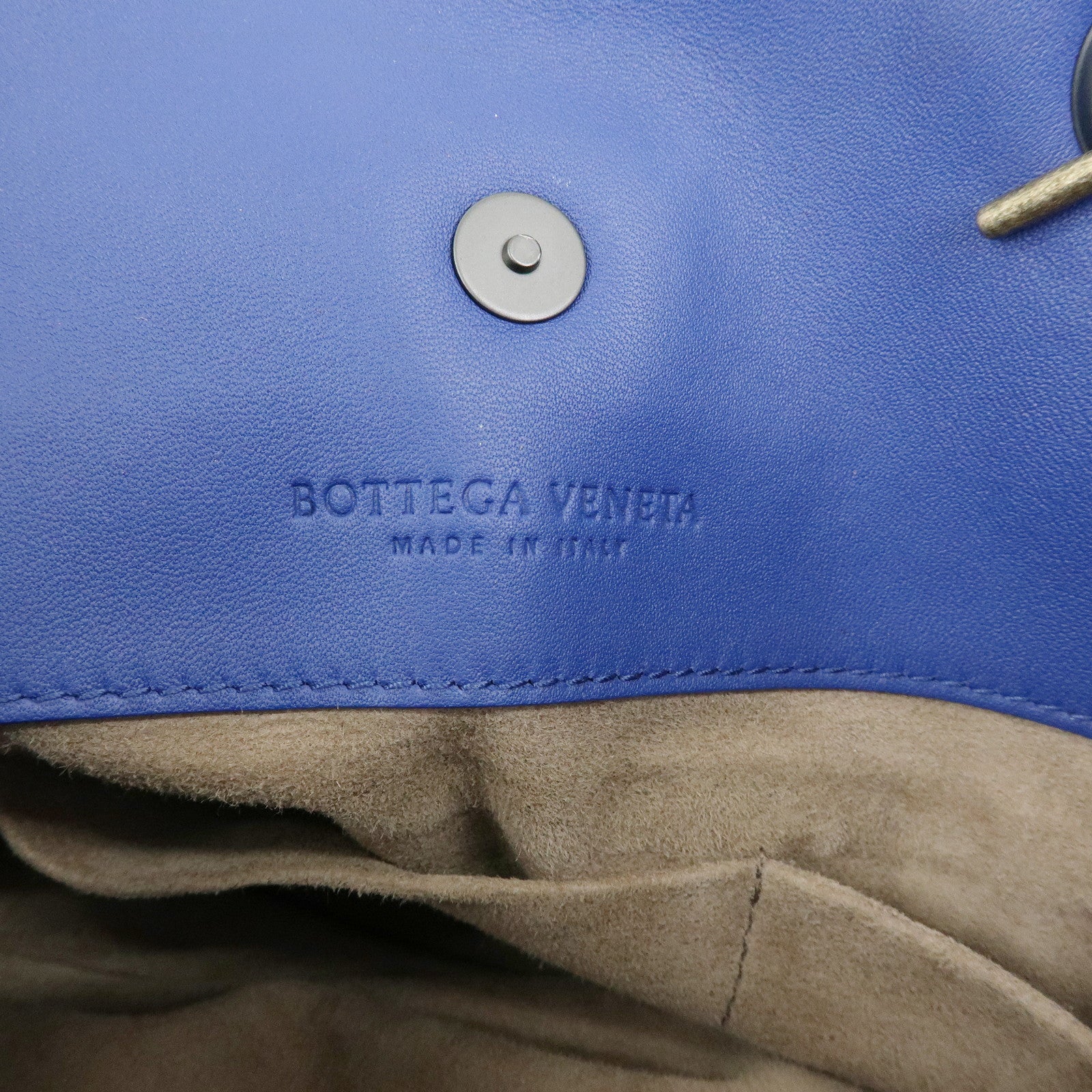 BOTTEGA VENETA Intrecciato Nappa Leather Tote Bag Shoulder Bag Blue