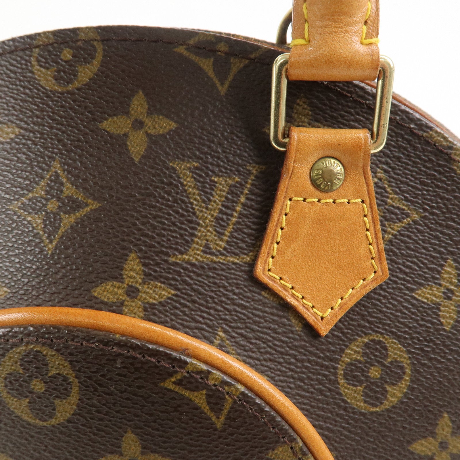 Louis Vuitton Monogram Ellipse PM Hand Bag Brown M51127