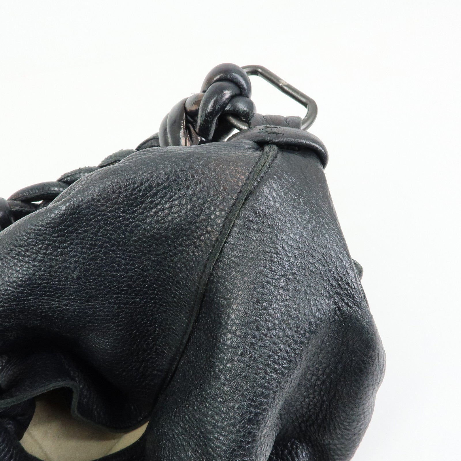 BOTTEGA VENETA Cocker intrecciato Leather Shoulder Bag 144413