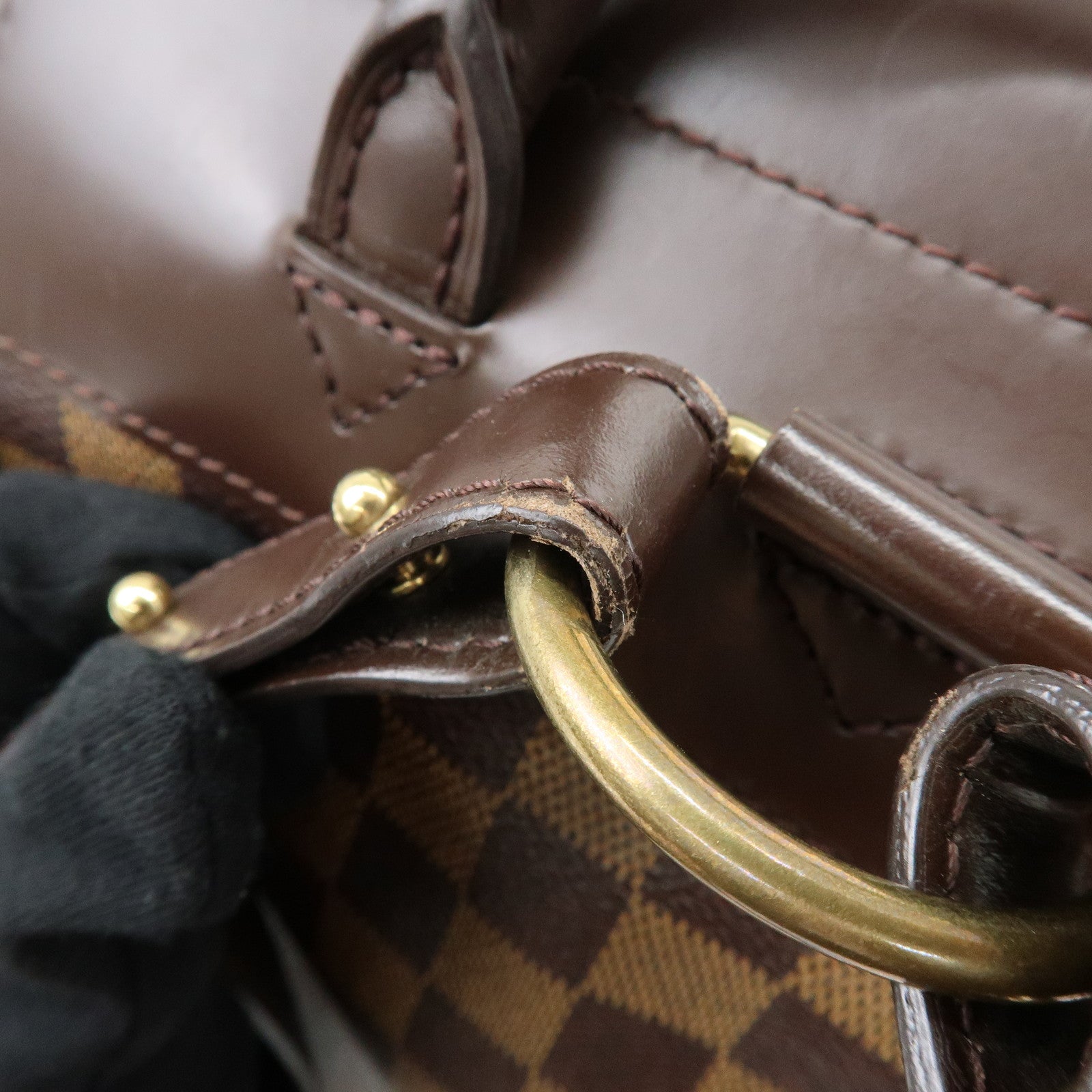 Louis Vuitton Damier Ebene Soho Backpack Rucksack Brown N51132