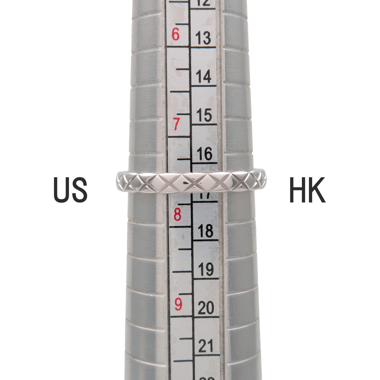 CHANEL COCO Crush Ring #56 PT950 Platinum US7.5 EU56 HK16.5 J11117