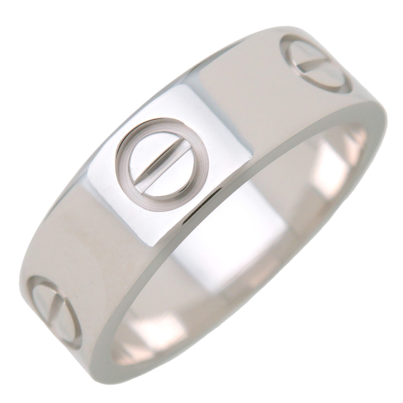Cartier Love Ring K18 750WG White Gold #51 US5.5 EU51 HK12