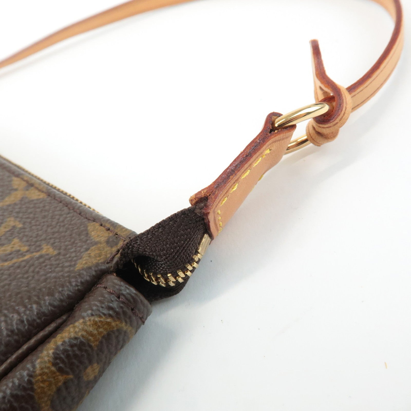 Louis Vuitton Monogram Pochette Accessoires Hand Bag Brown M51980