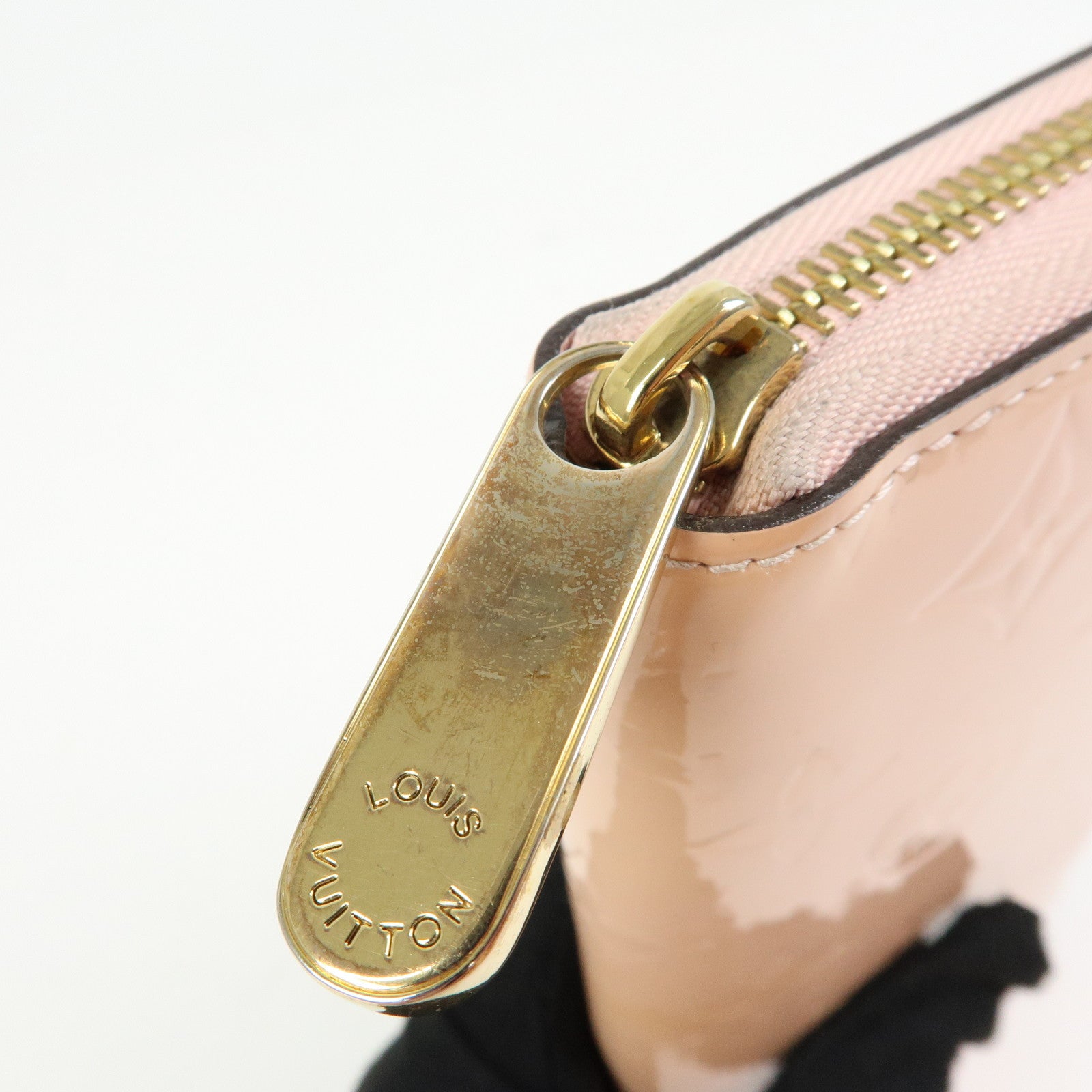 Louis Vuitton Monogram Vernis Zippy Wallet Rose Ballerine M61226