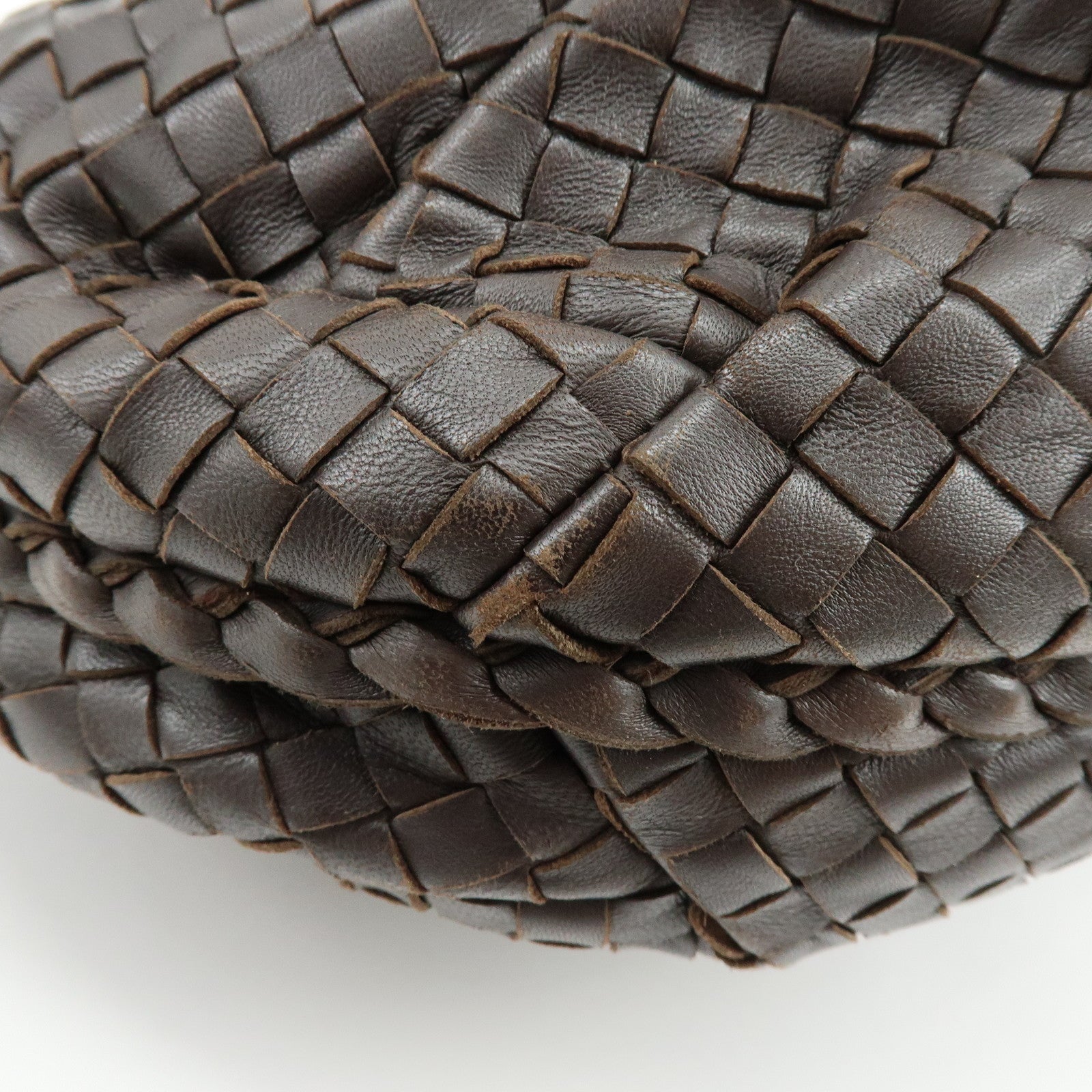 BOTTEGA VENETA Hobo Intrecciato Leather Shoulder Bag Brown 232499