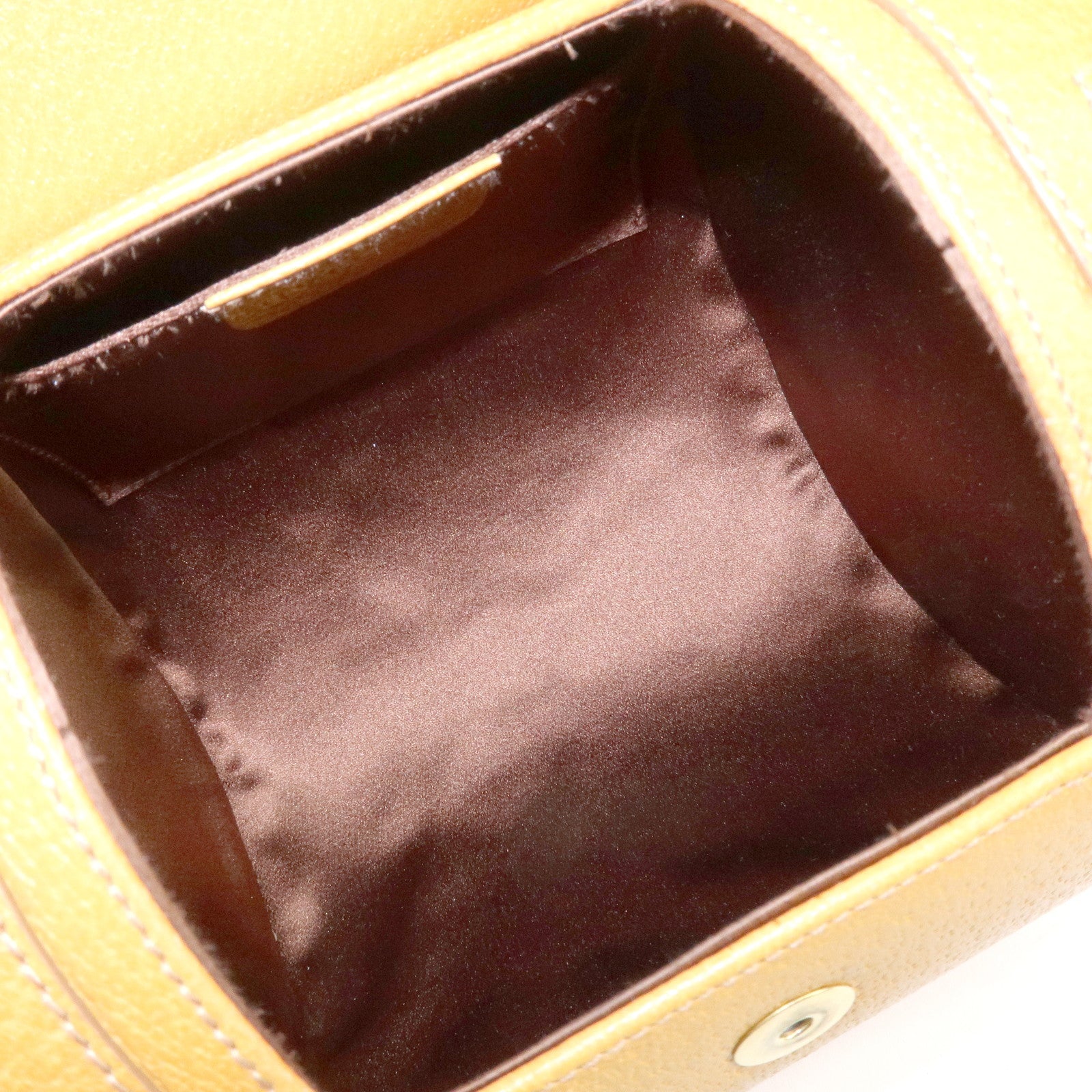 BVLGARI B-zero1 Drum Shoulder Bag Mustard Yellow Used