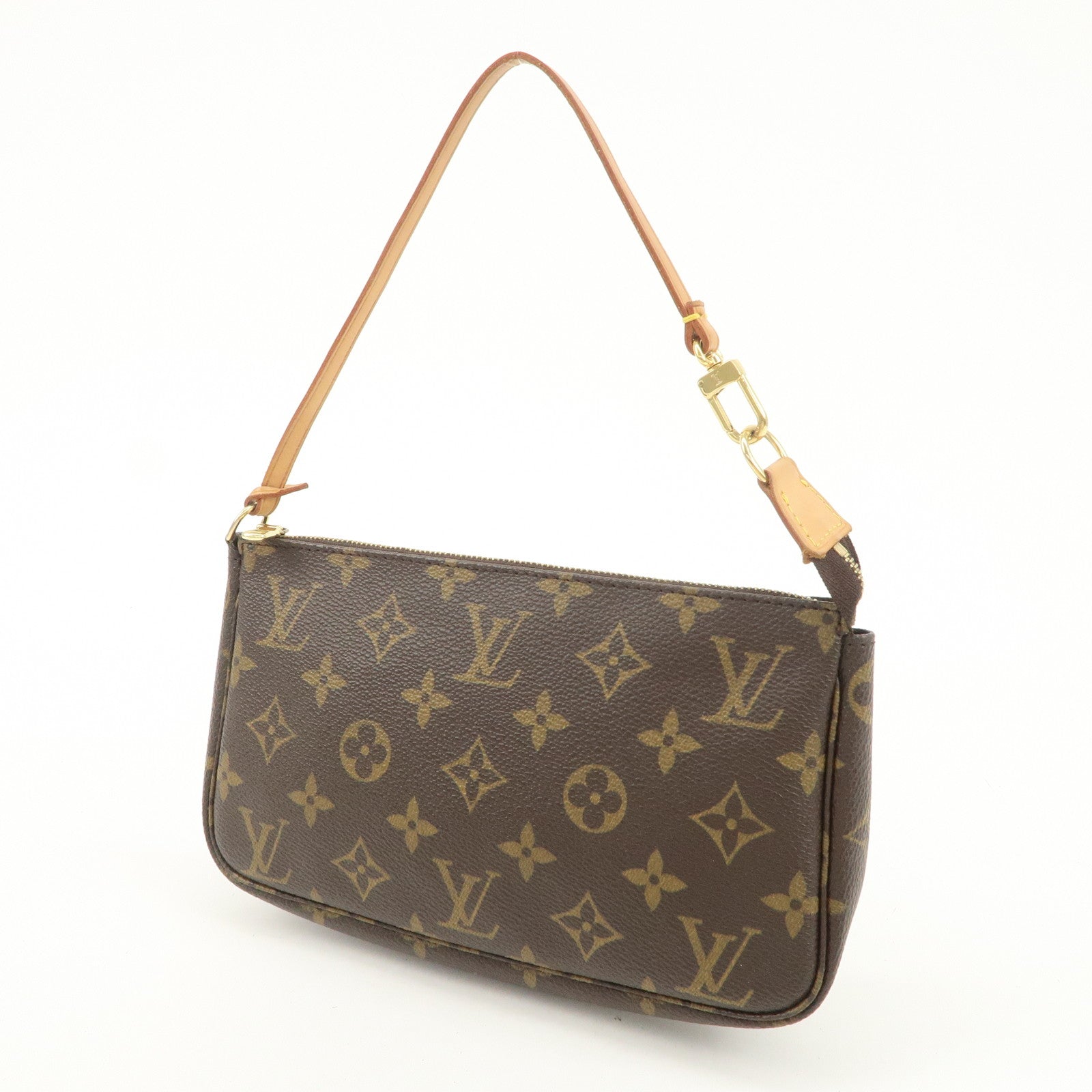 Louis Vuitton Monogram Pochette Accessoires Hand Bag Pouch M51980 Used