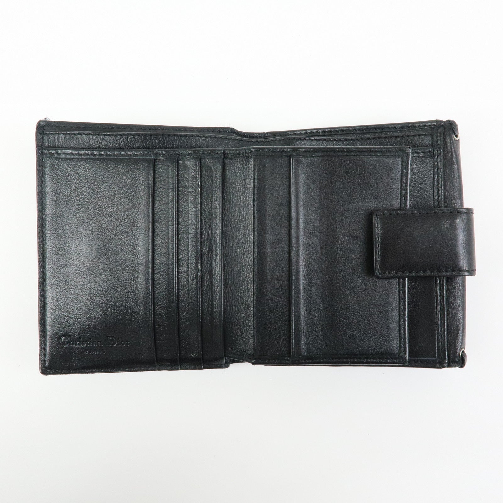 Christian Dior Trotter Ethnic Line Heart Bi-fold Compact Wallet