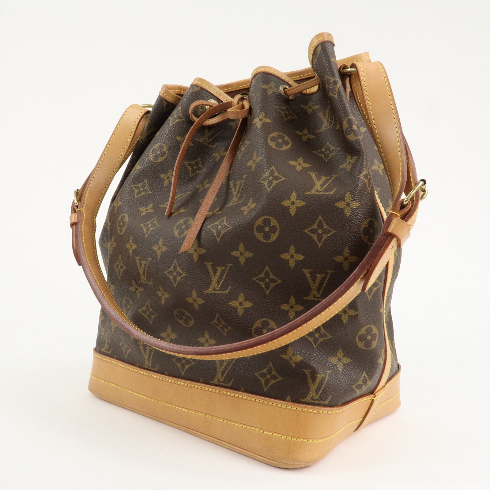 Louis Vuitton Monogram Noe Shoulder Bag Hand Bag Brown M42224 Used