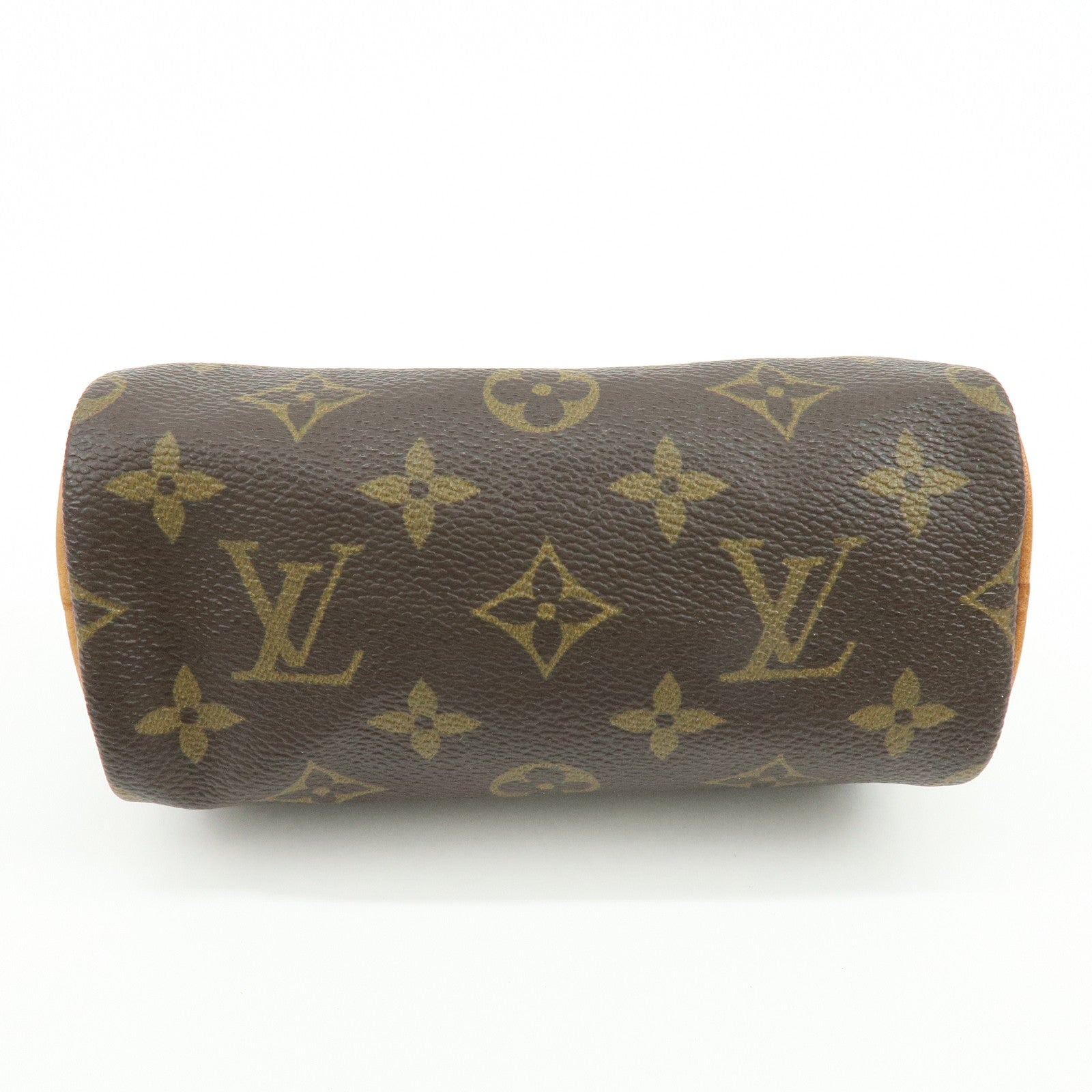 Louis Vuitton Monogram Mini Speedy Hand Bag & Strap Brown M41534
