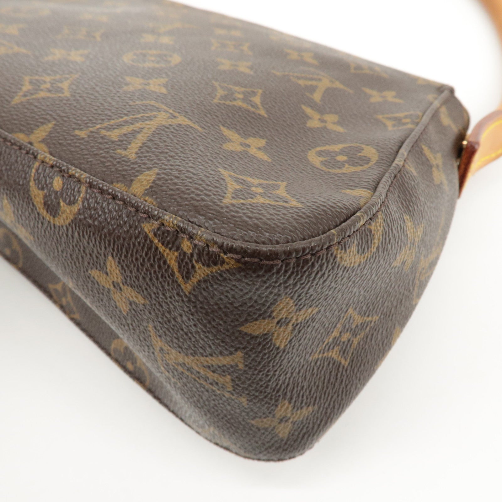 Louis Vuitton Monogram Mini Looping Shoulder Bag Brown M51147 Used