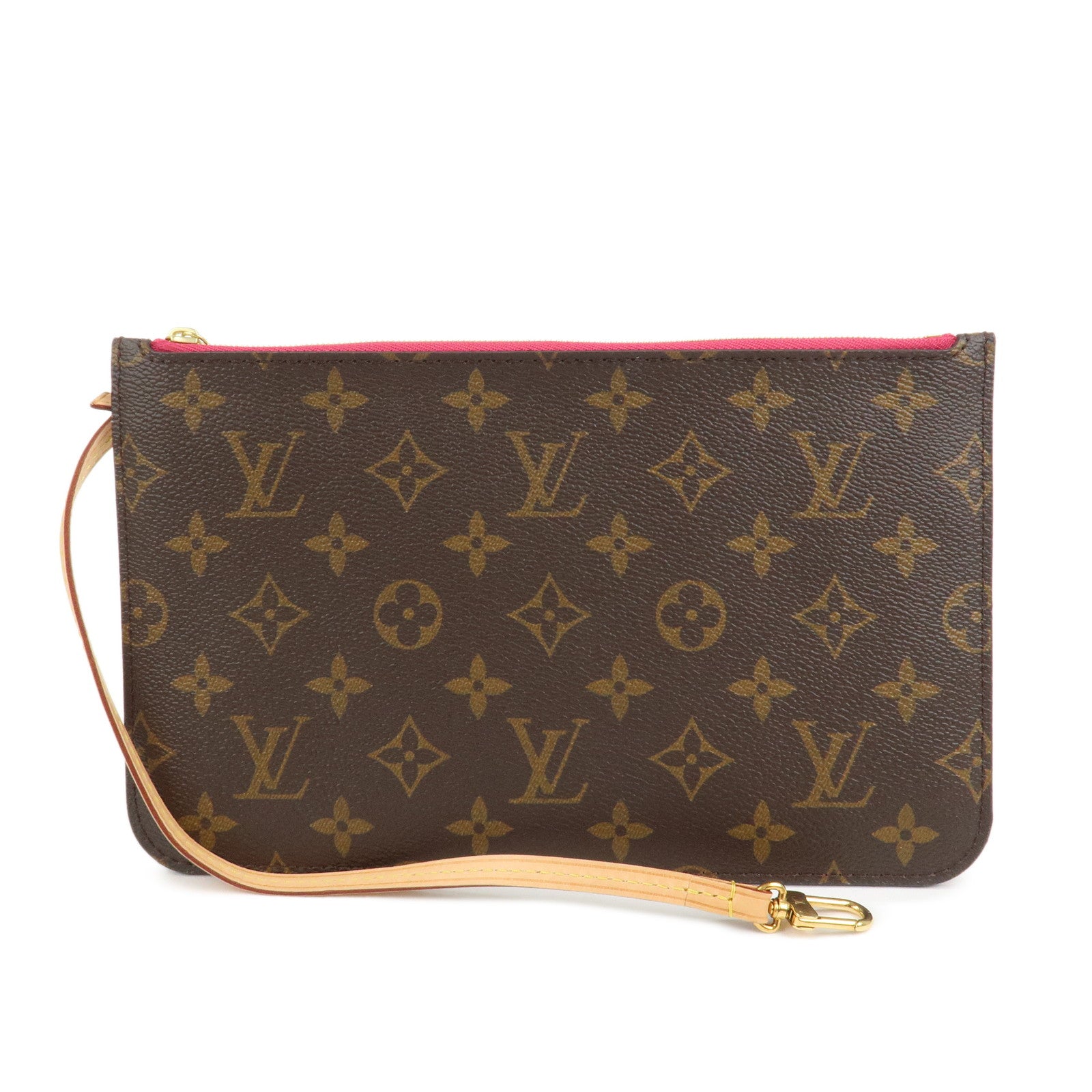 Louis Vuitton Monogram Canvas Neverfull GM Pouch Brown