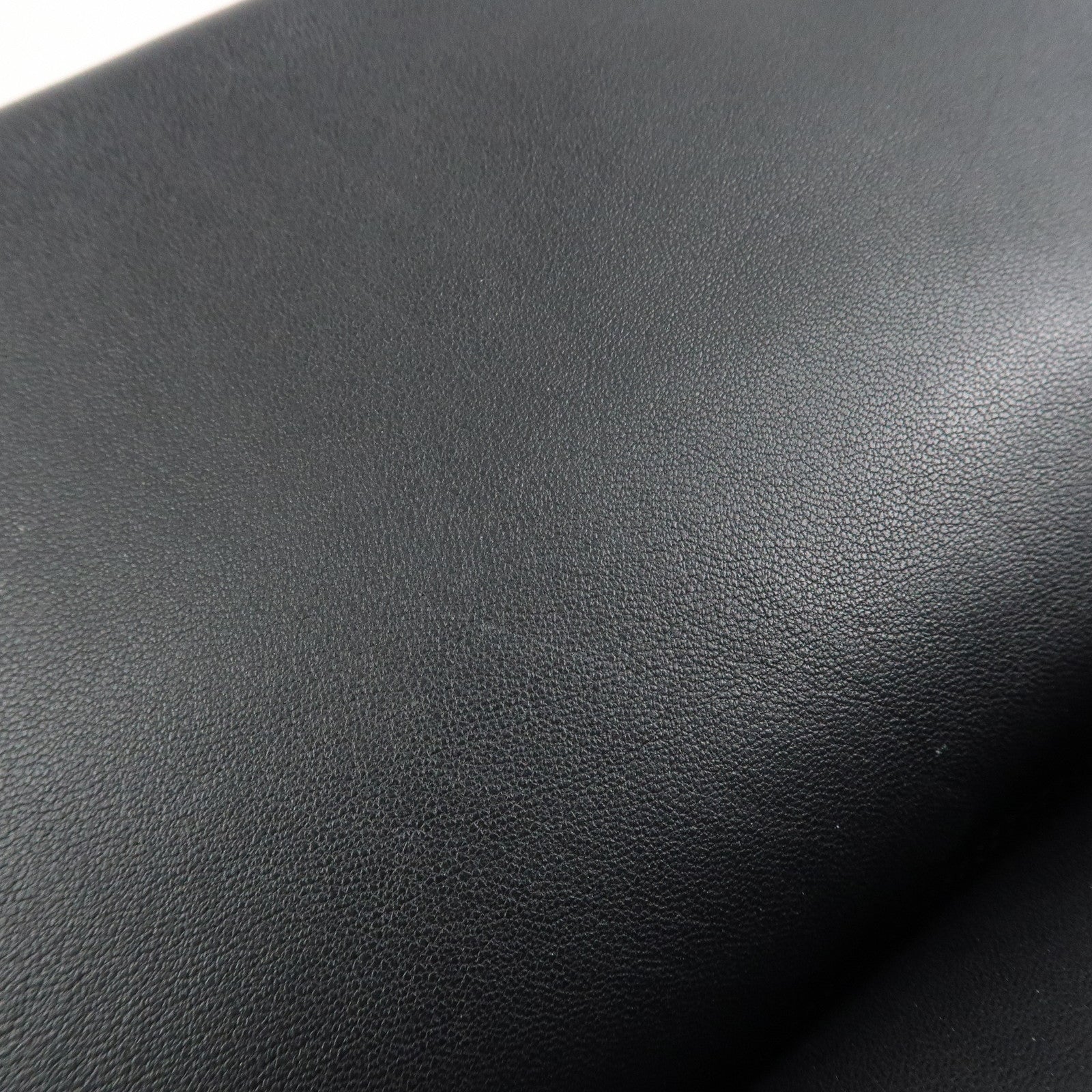 CELINE Trio Leather Shoulder Bag Black Gold Hardware Used