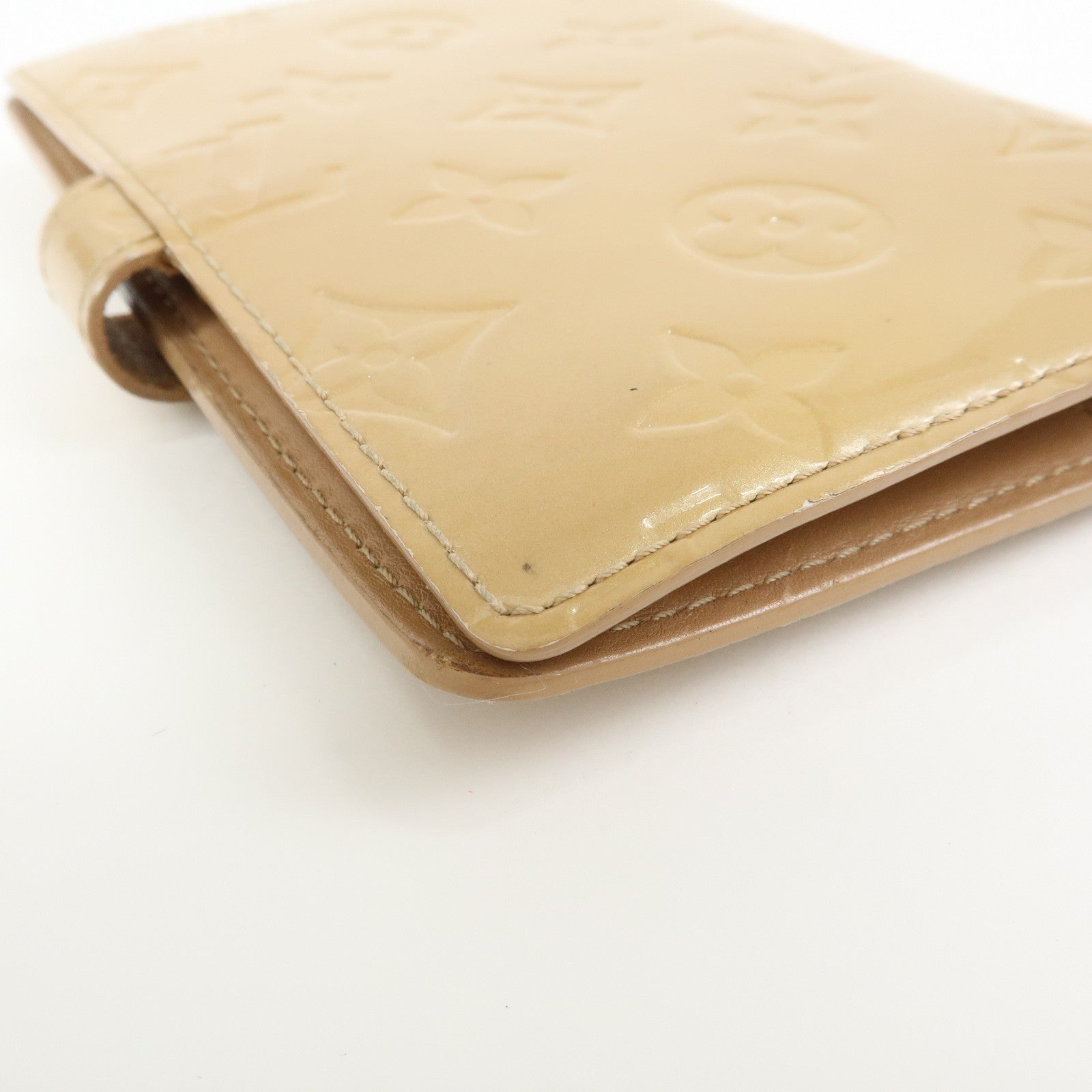 Louis Vuitton Monogram Vernis Agenda PM Planner Cover Beige R21001