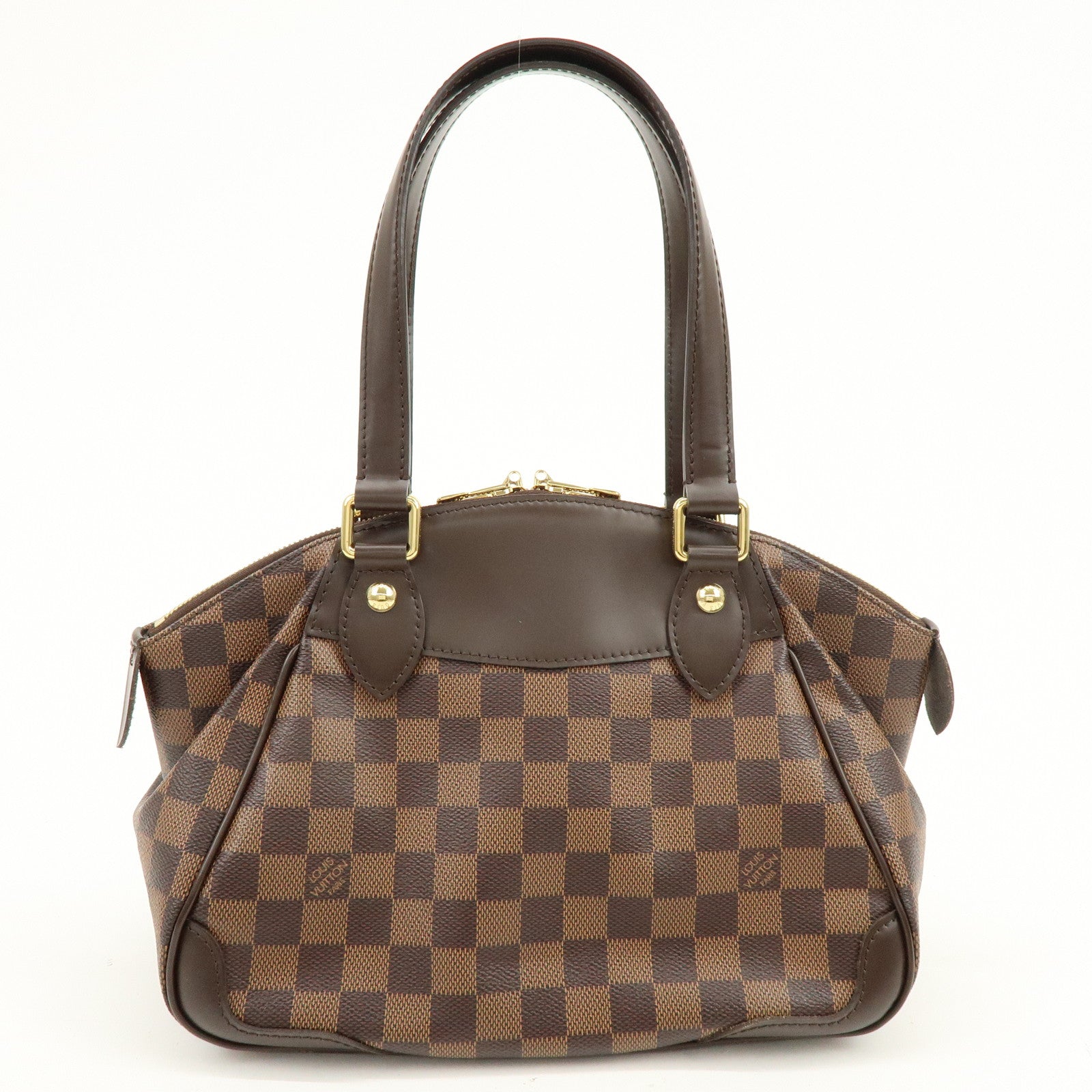 Louis Vuitton Damier Ebene Verona PM Hand Bag Brown