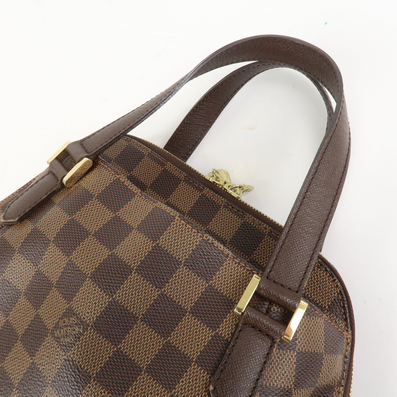 Louis Vuitton Damier Canvas Belem PM Hand Bag Brown N51173