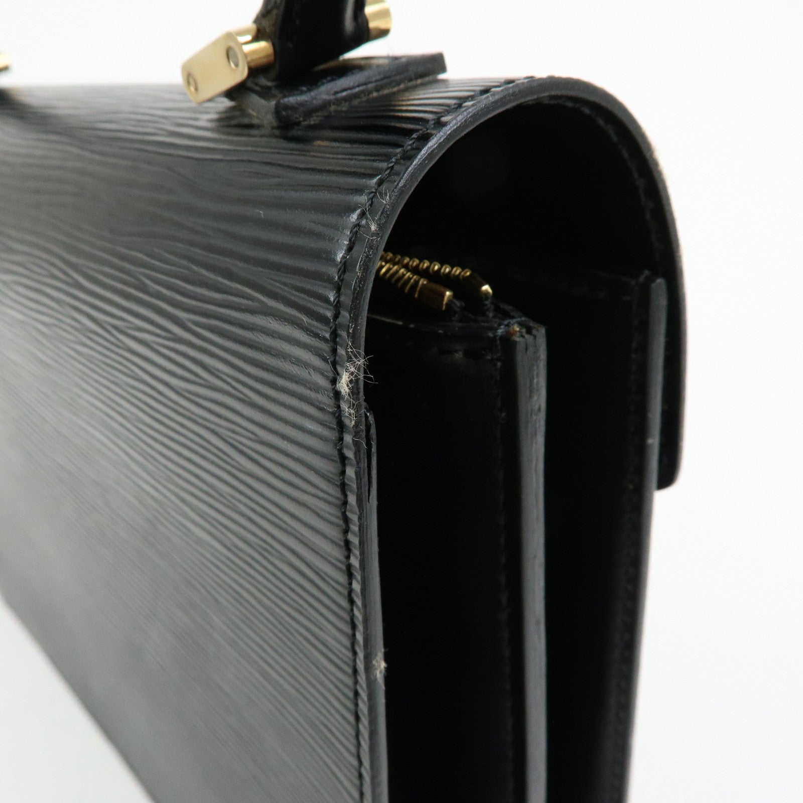 Louis Vuitton Epi Concorde Leather Hand Bag Noir Black M52132