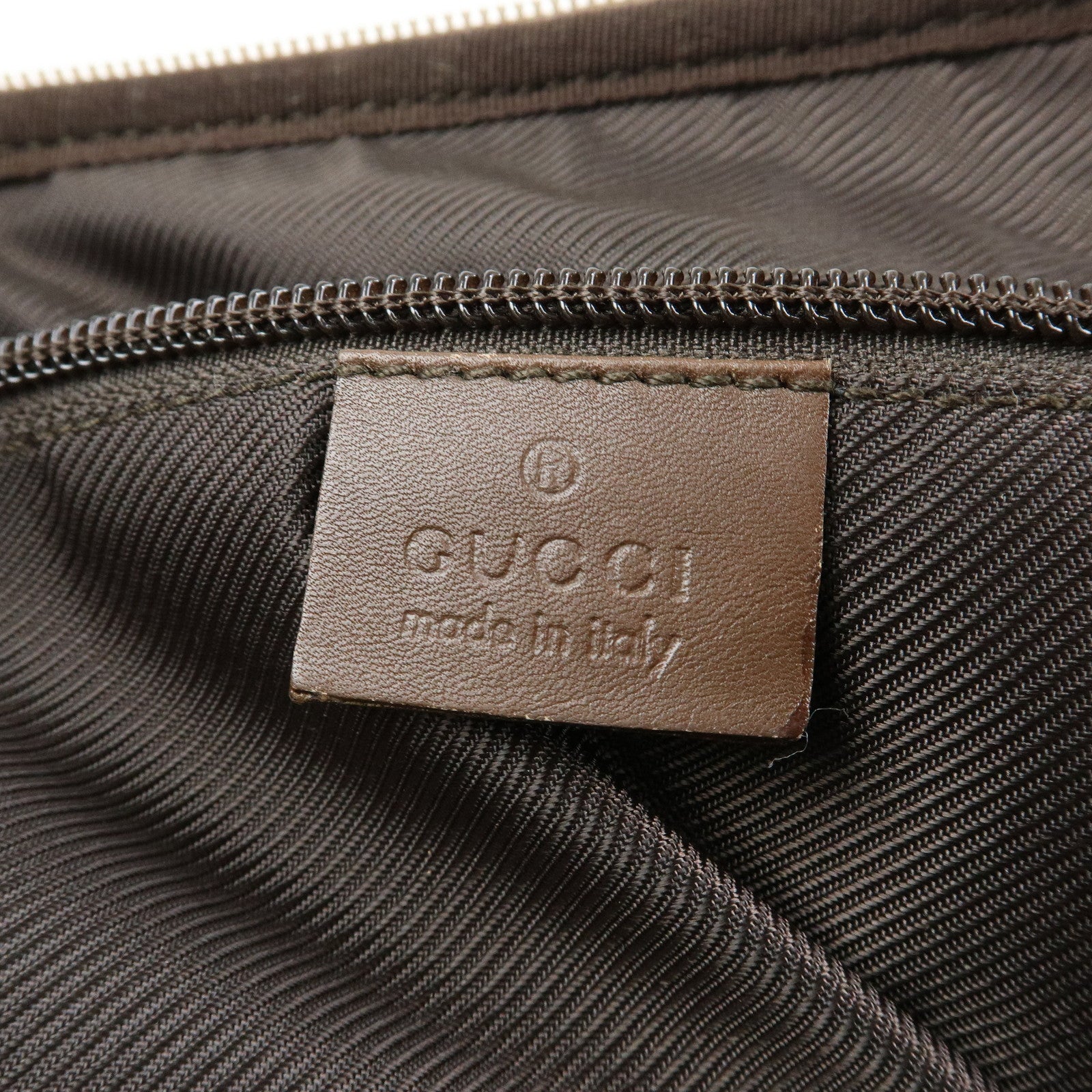 GUCCI GG Canvas Leather Shoulder Crossbody Bag Beige Brown 90474