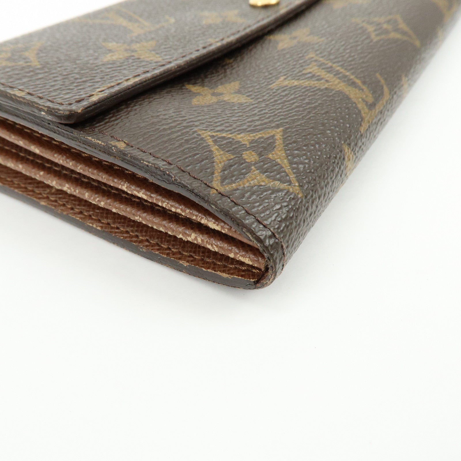 Louis Vuitton Monogram Portefeuille Sarah Long Wallet Brown M61734