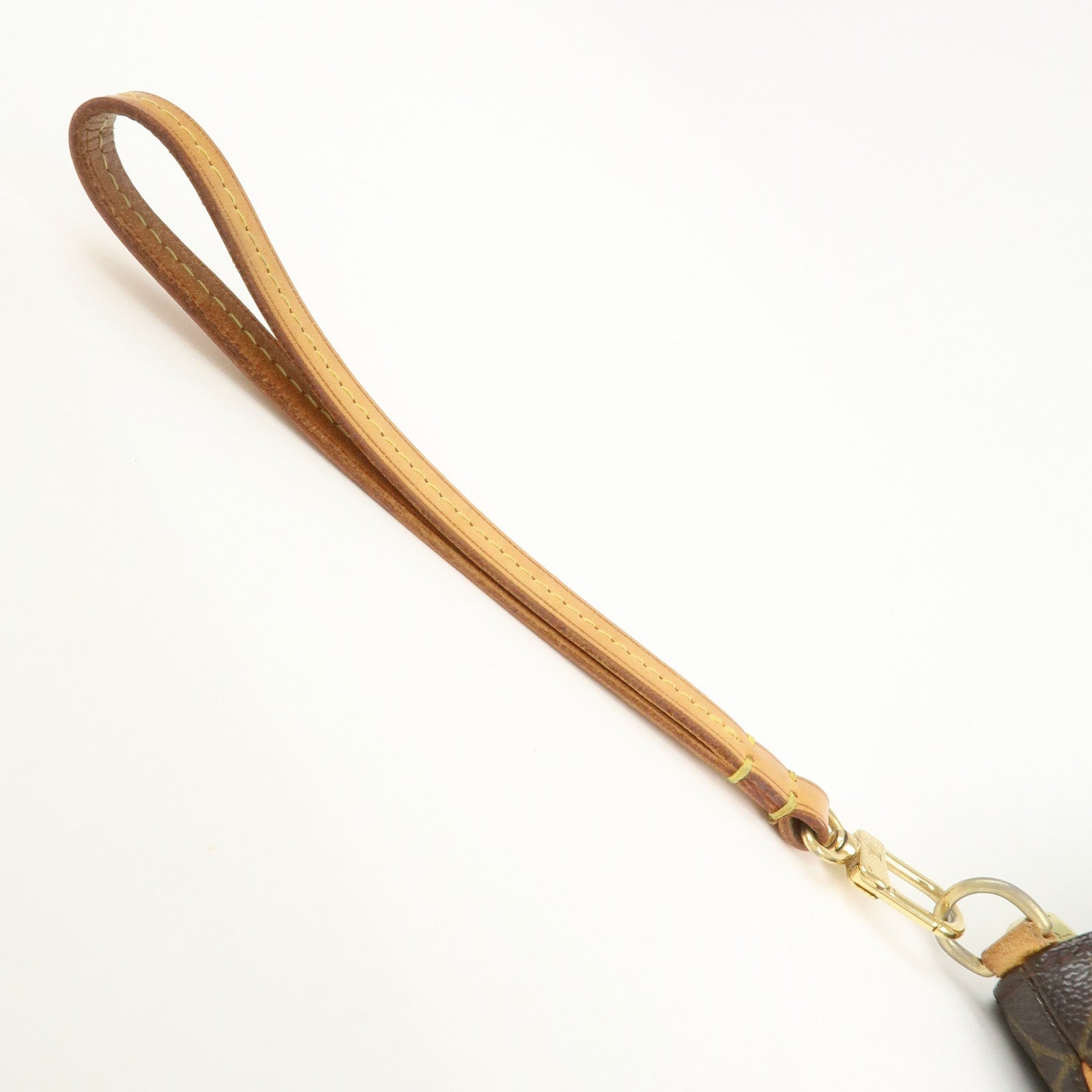 Louis Vuitton Monogram Partition Pouch Wristlet Bag Brown M51901