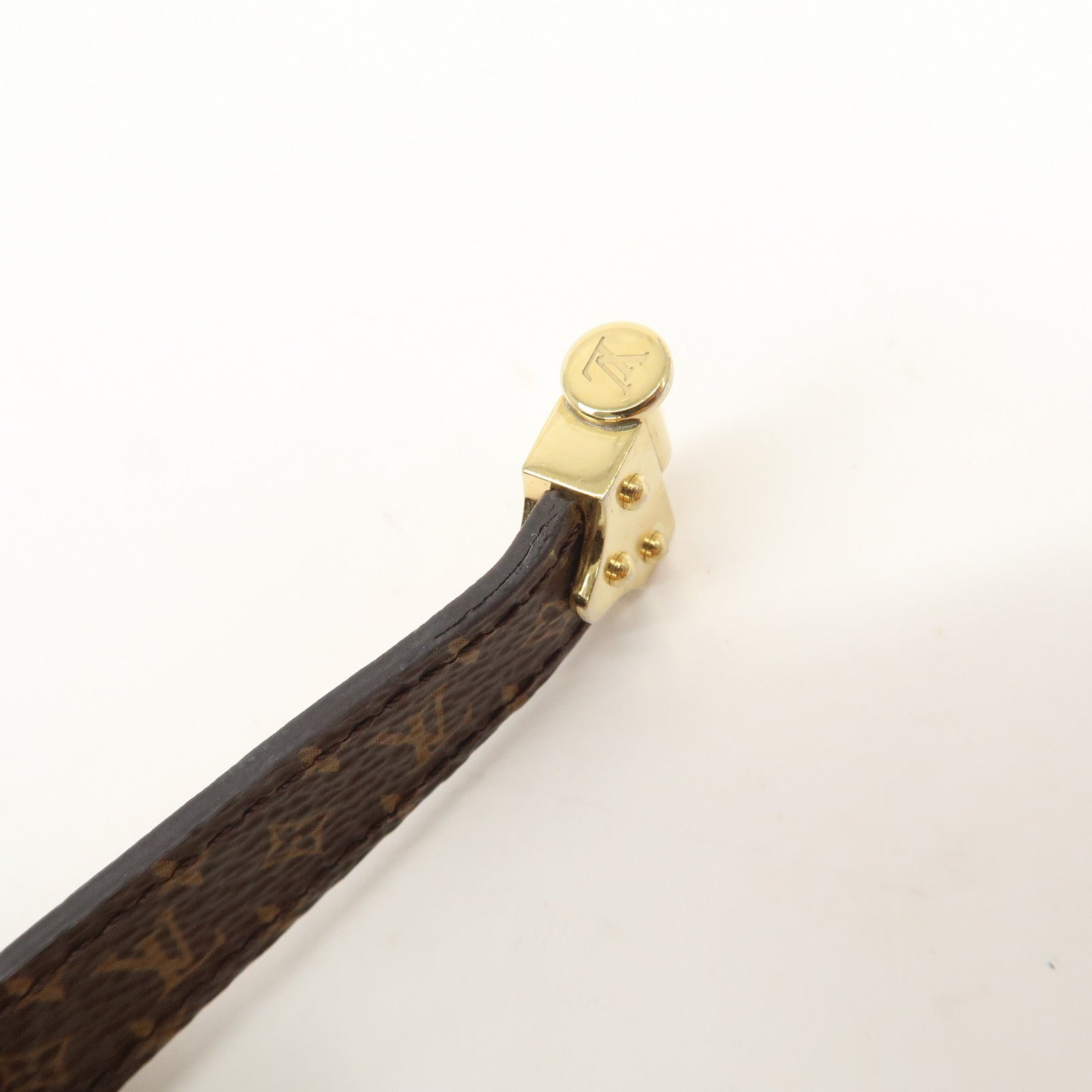 Louis Vuitton Monogram Bracelet Spirit Size 17 Brown M8112F