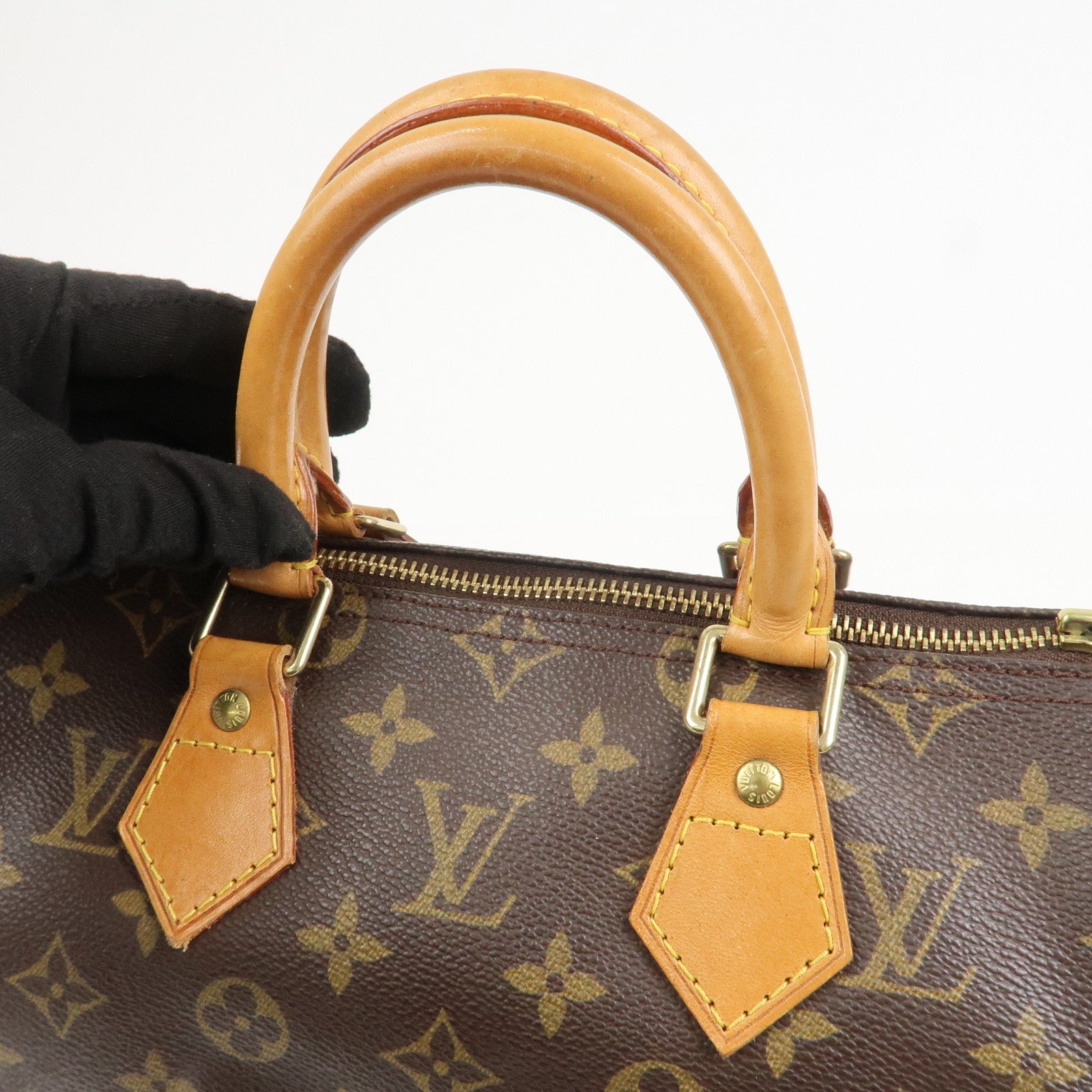 Louis Vuitton Monogram Speedy 25 Boston Bag Hand Bag Brown M41528