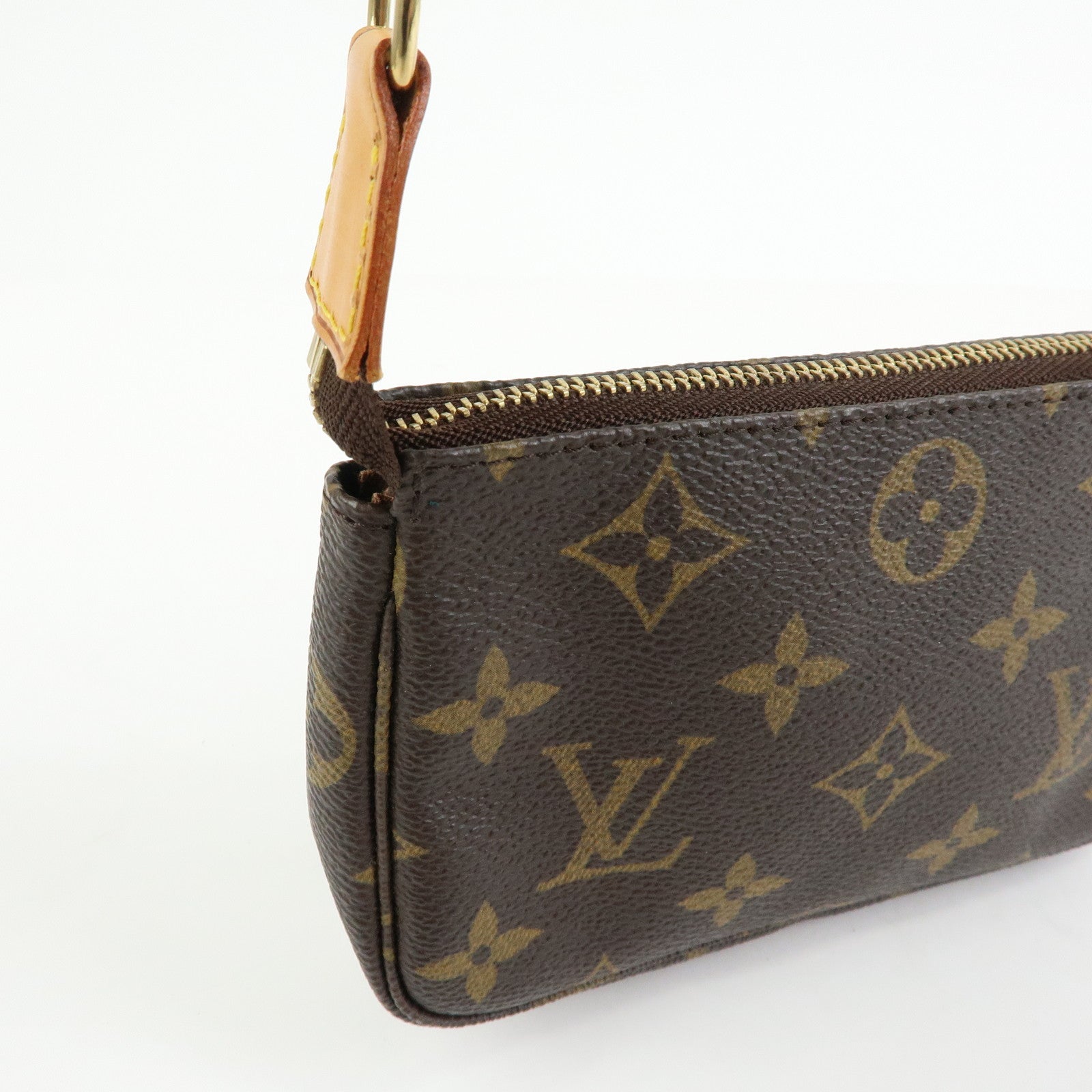 Louis Vuitton Monogram Mini Pochette Accessoires Hand Bag M58009