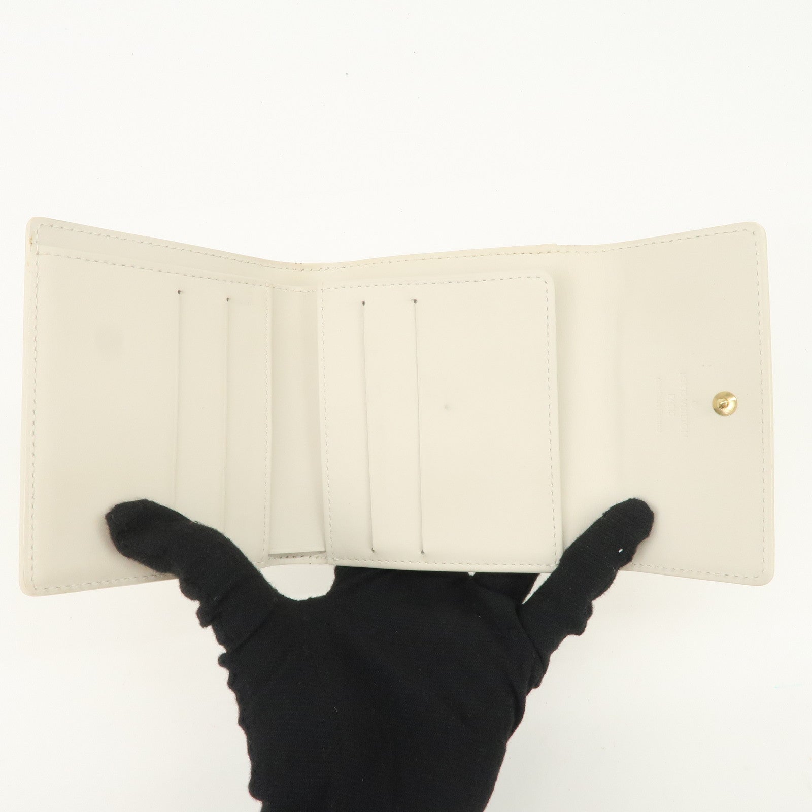 Louis Vuitton Monogram Vernis Porte Monnaie Couer Perle Compact Wallet M91351 Used