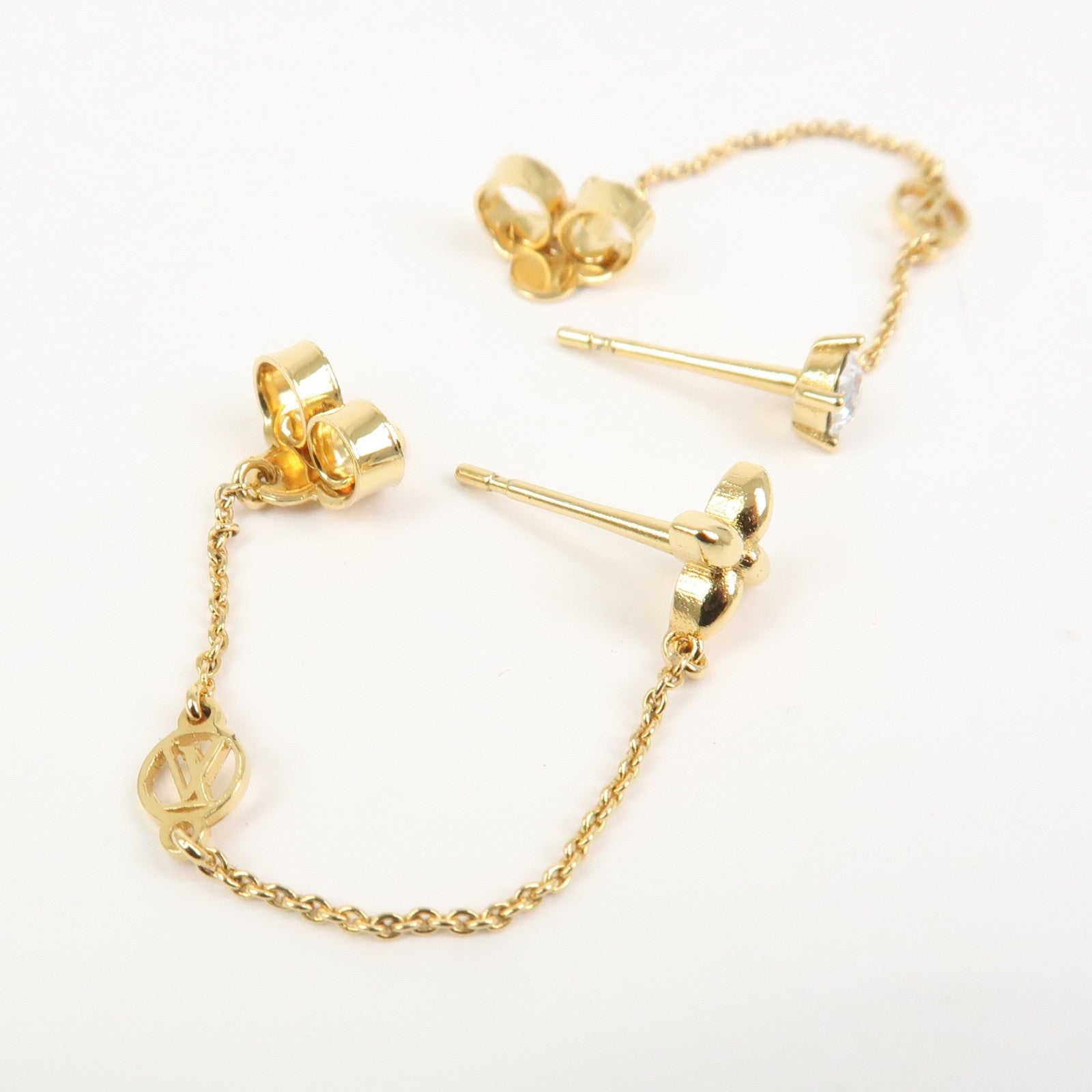 Louis Vuitton Puce d’Oreille Petit Louis Metal Earring Gold M00390