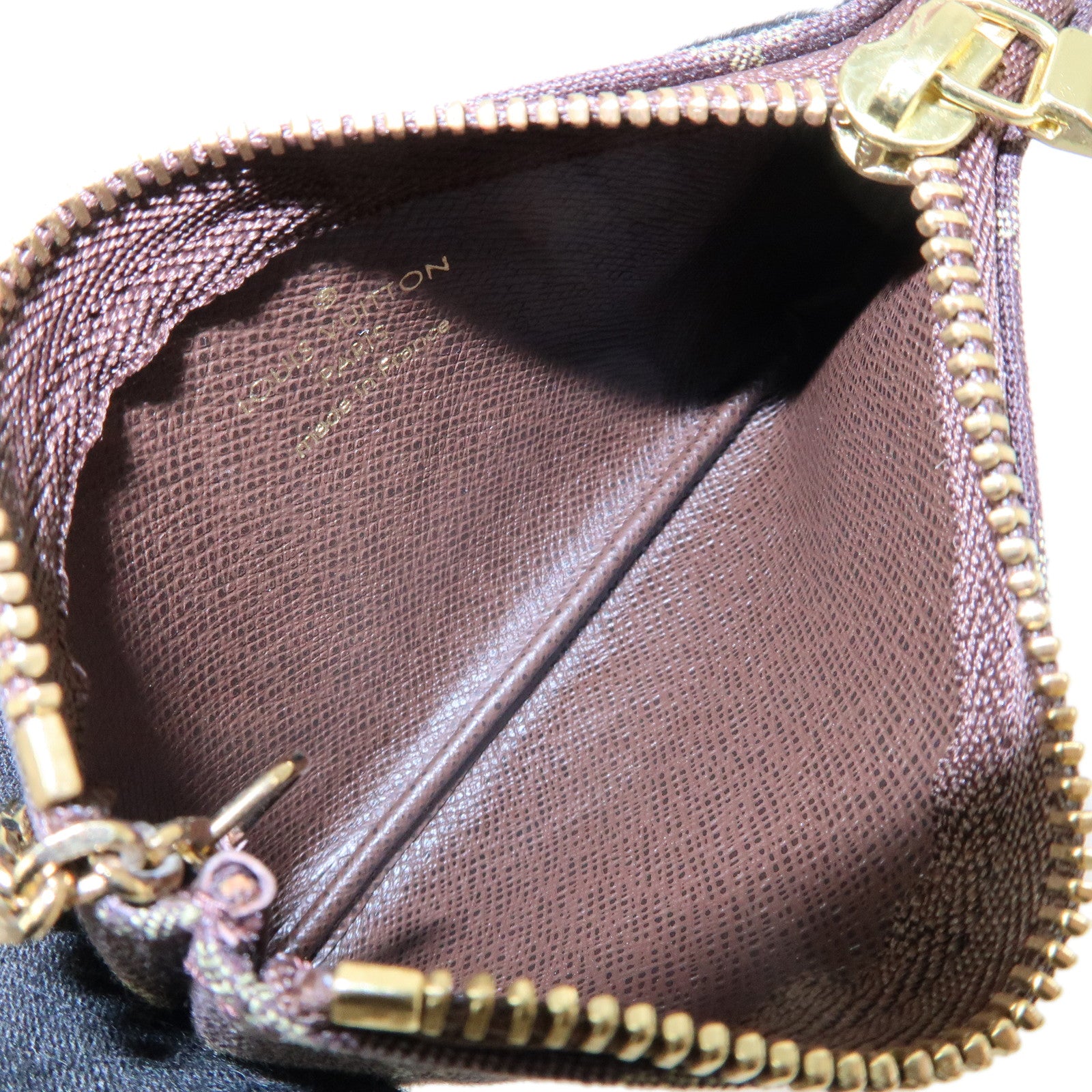 Louis Vuitton Monogram Mini Lin Pochette Cles Coin Case M95230