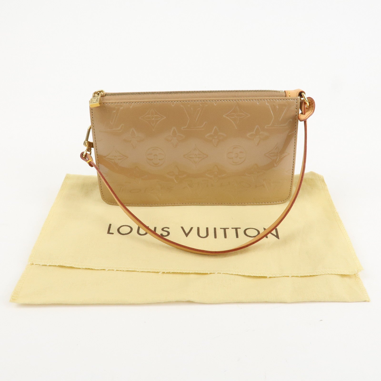 Louis Vuitton Monogram Vernis Pochette Accessoires Noisette M91343 Used