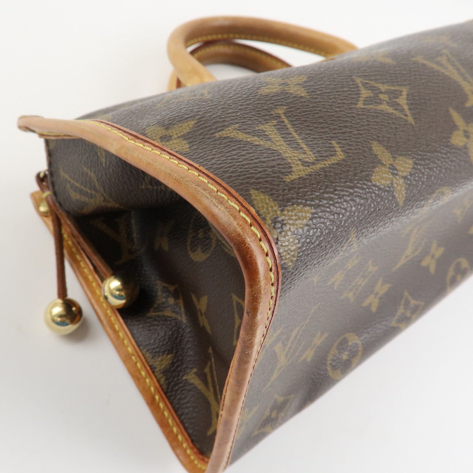 Louis Vuitton Monogram Popincourt Hand Bag Brown M40009 Used