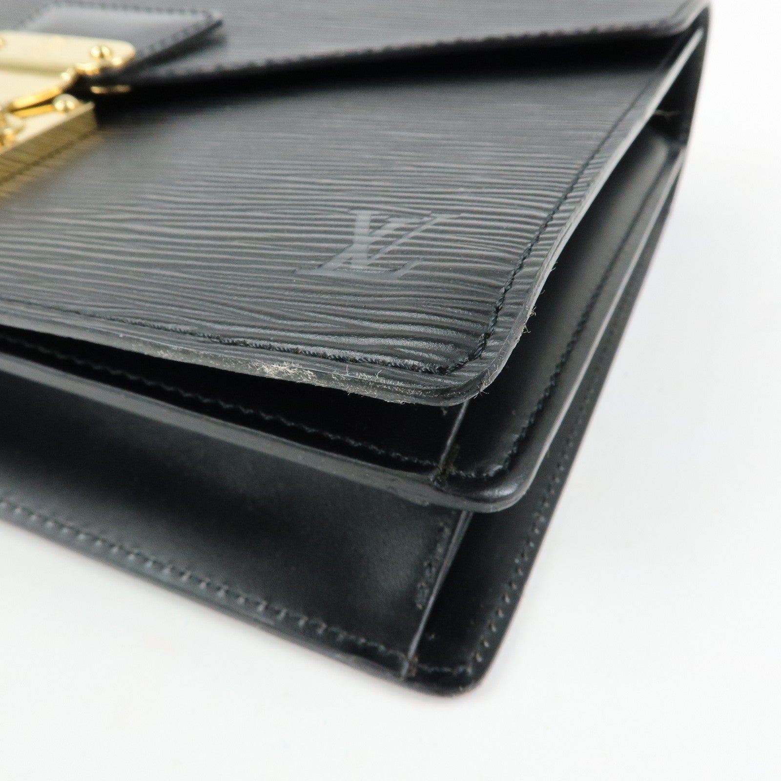 Louis Vuitton Epi Concorde Leather Hand Bag Noir Black M52132