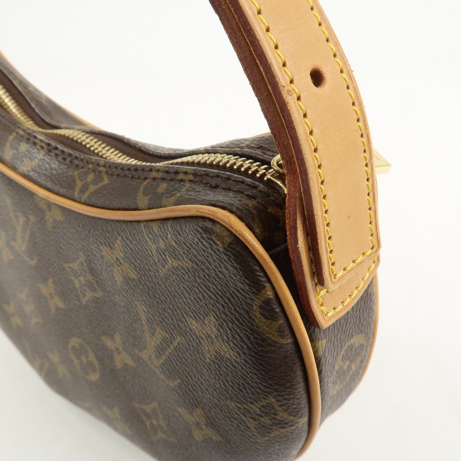 Louis Vuitton Monogram Pochette Croissant Shoulder Hand Bag M51510