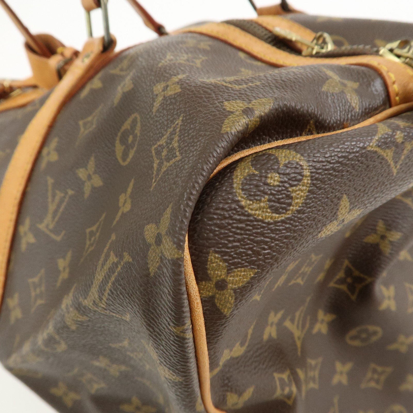 Louis Vuitton Monogram Sac Souple 45 Boston Bag Brown M41624