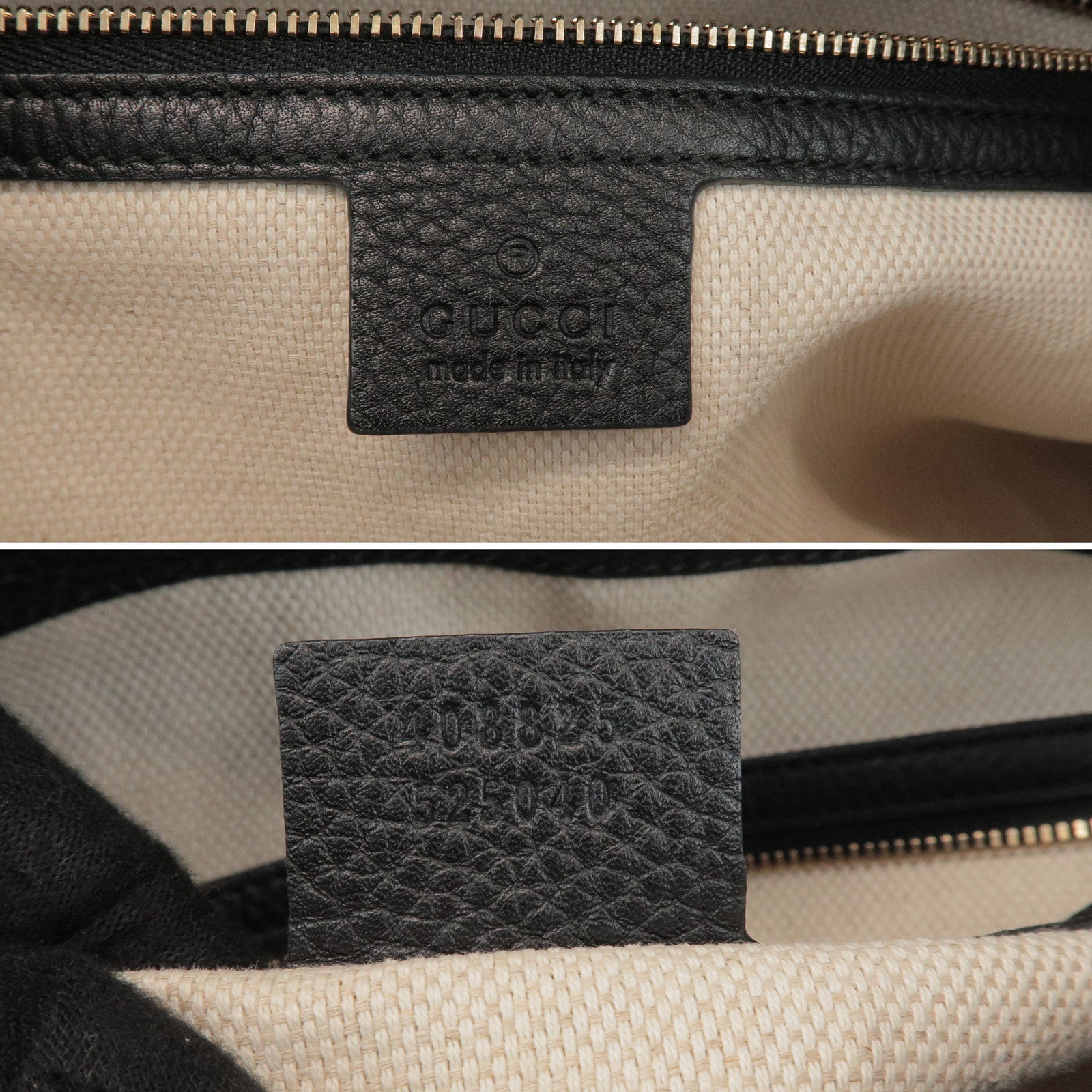 GUCCI SOHO Leather 2Way Bag Shoulder Bag Hand Bag Black 408825